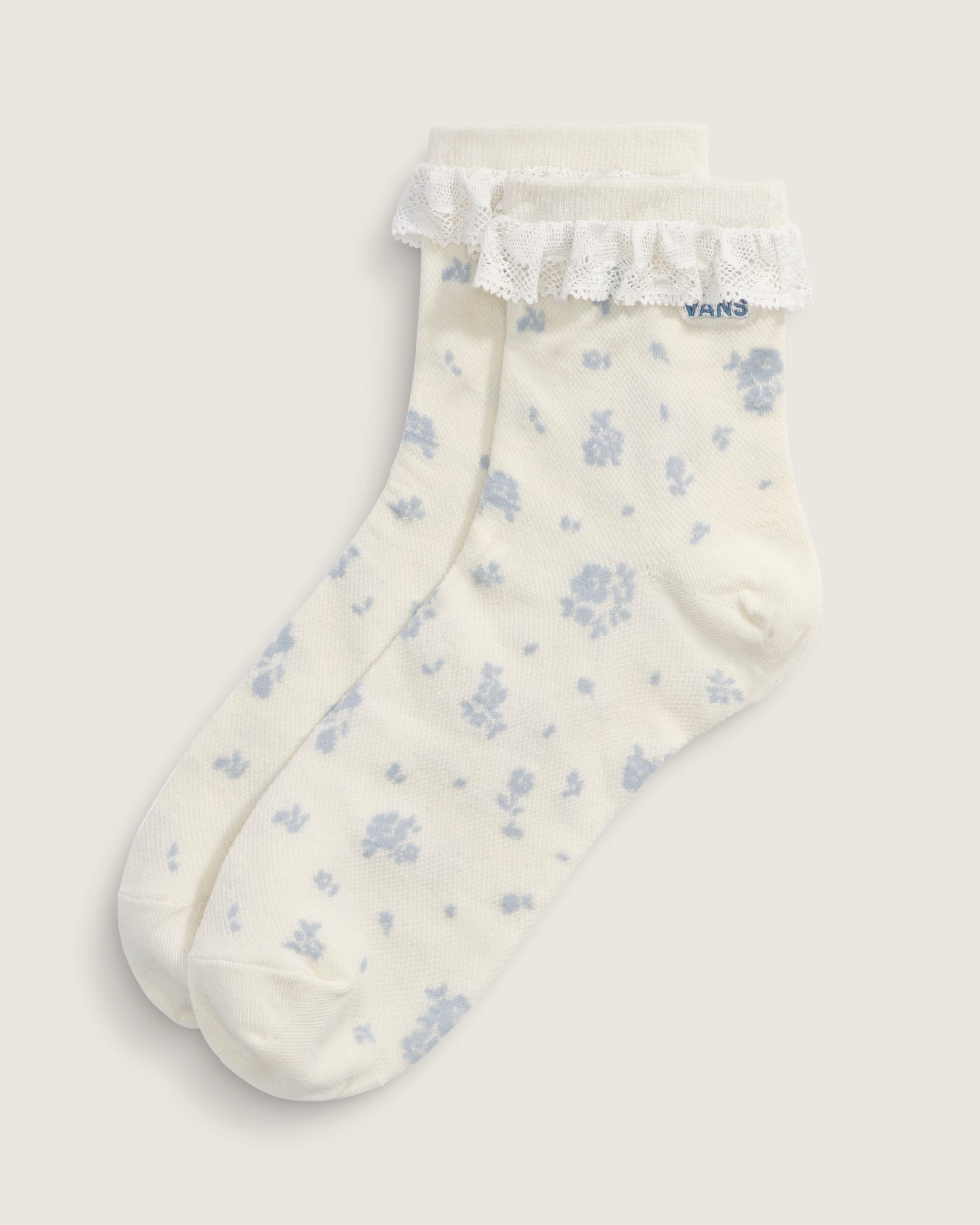 Shiloh Lace Crew Socks VANS Marshmallow White HERO