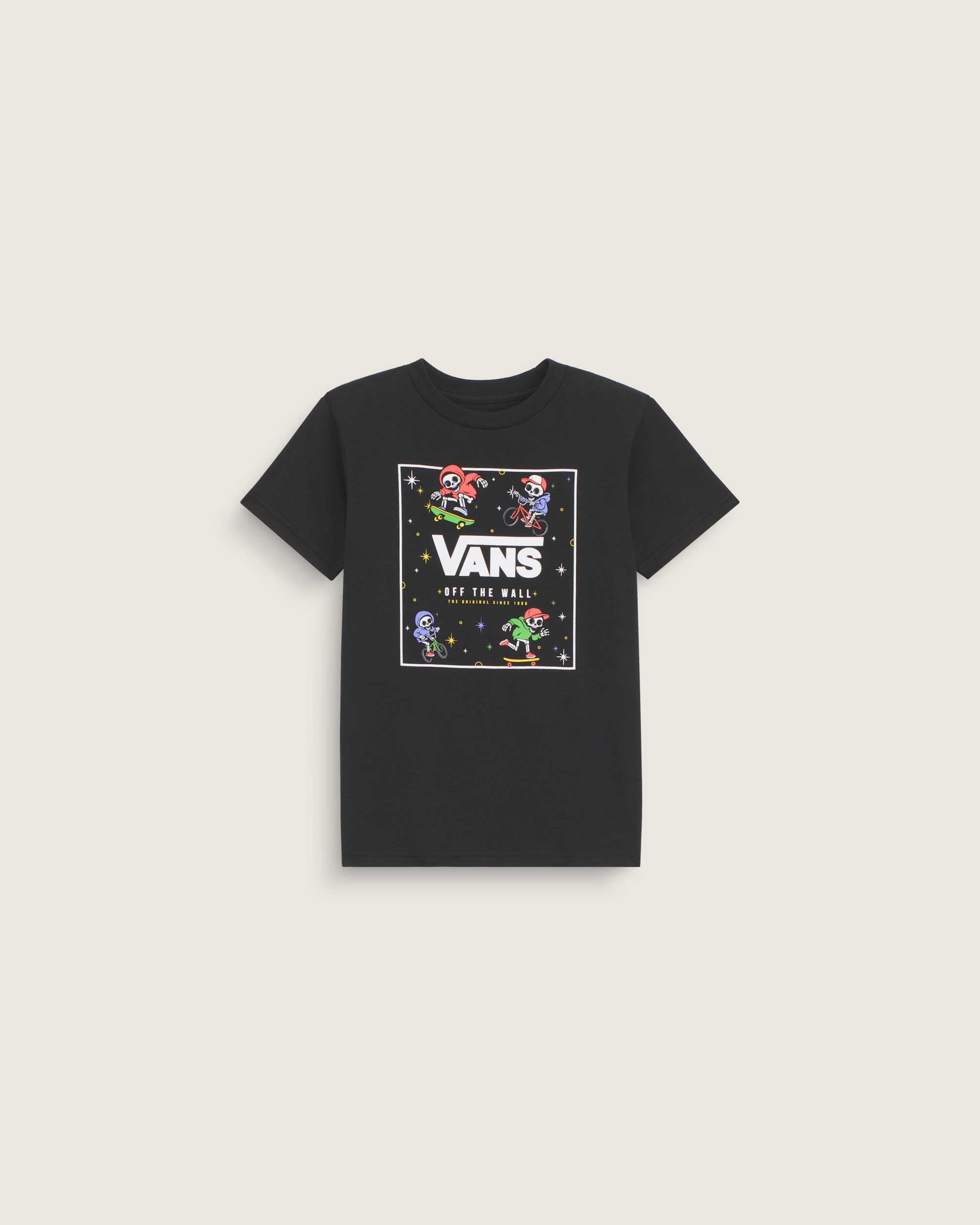 Little Kids Glow Bones TShirt VANS GlowintheDark  Black HERO