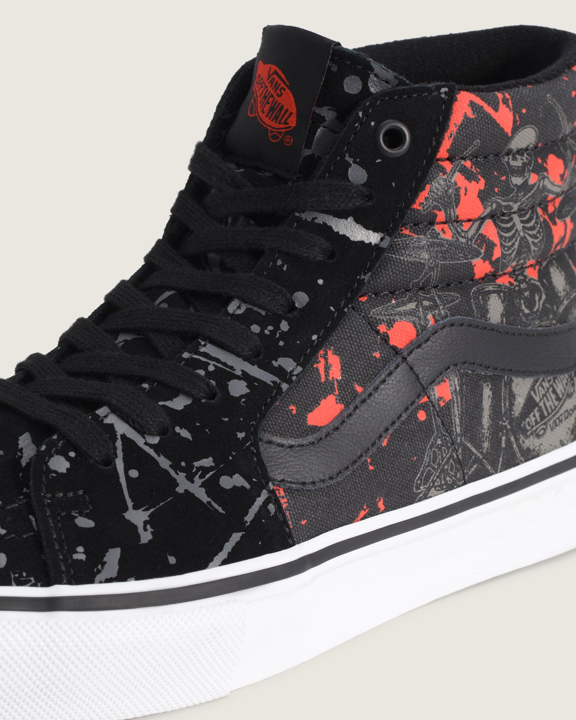 Van Doren Approved x Skate Sk8Hi Shoe VANS GlowintheDark Skeleton Black  Orange ALT6