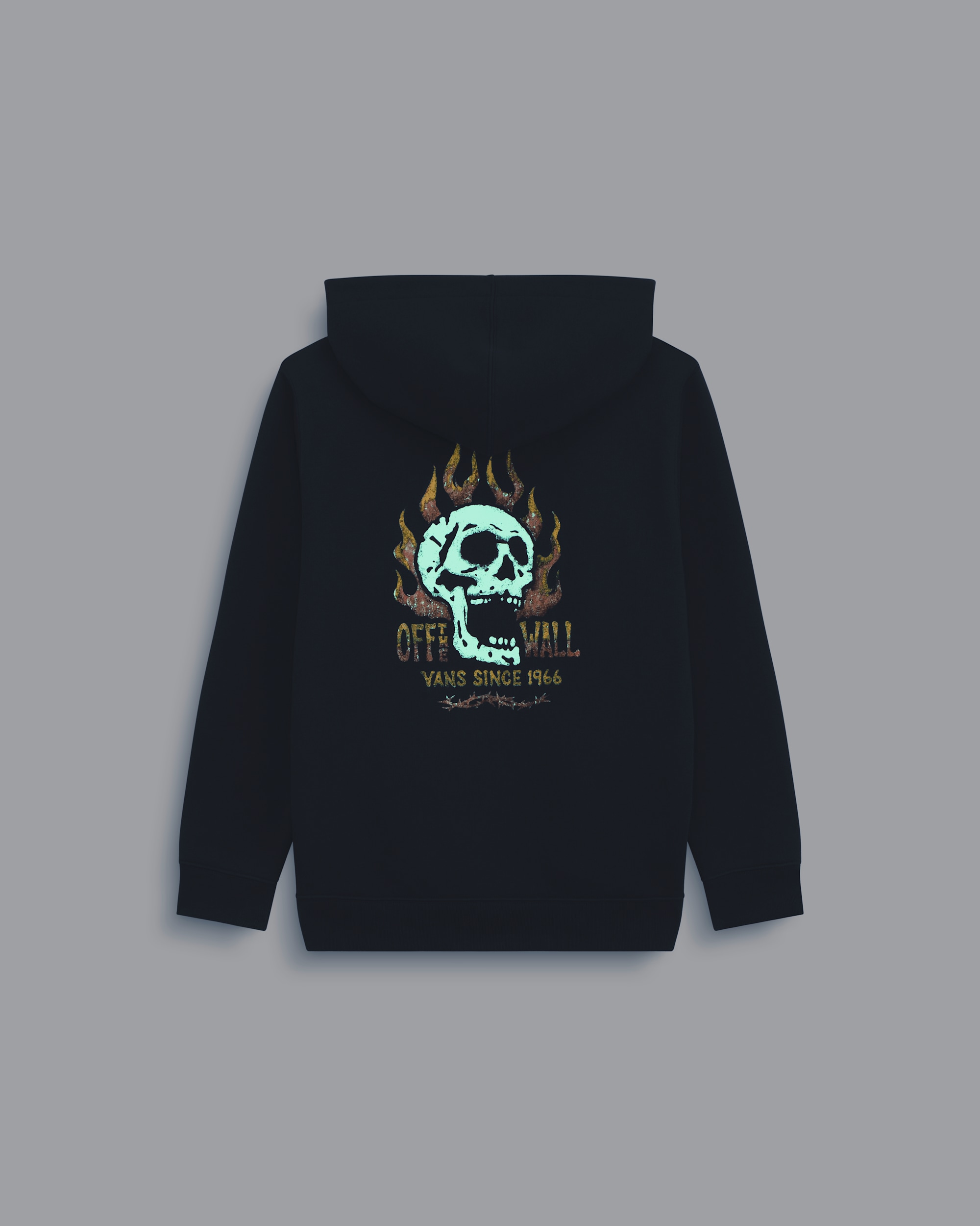 Kids Rebel Since 66 Full Zip Hoodie VANS Glowinthedark  Black ALT5