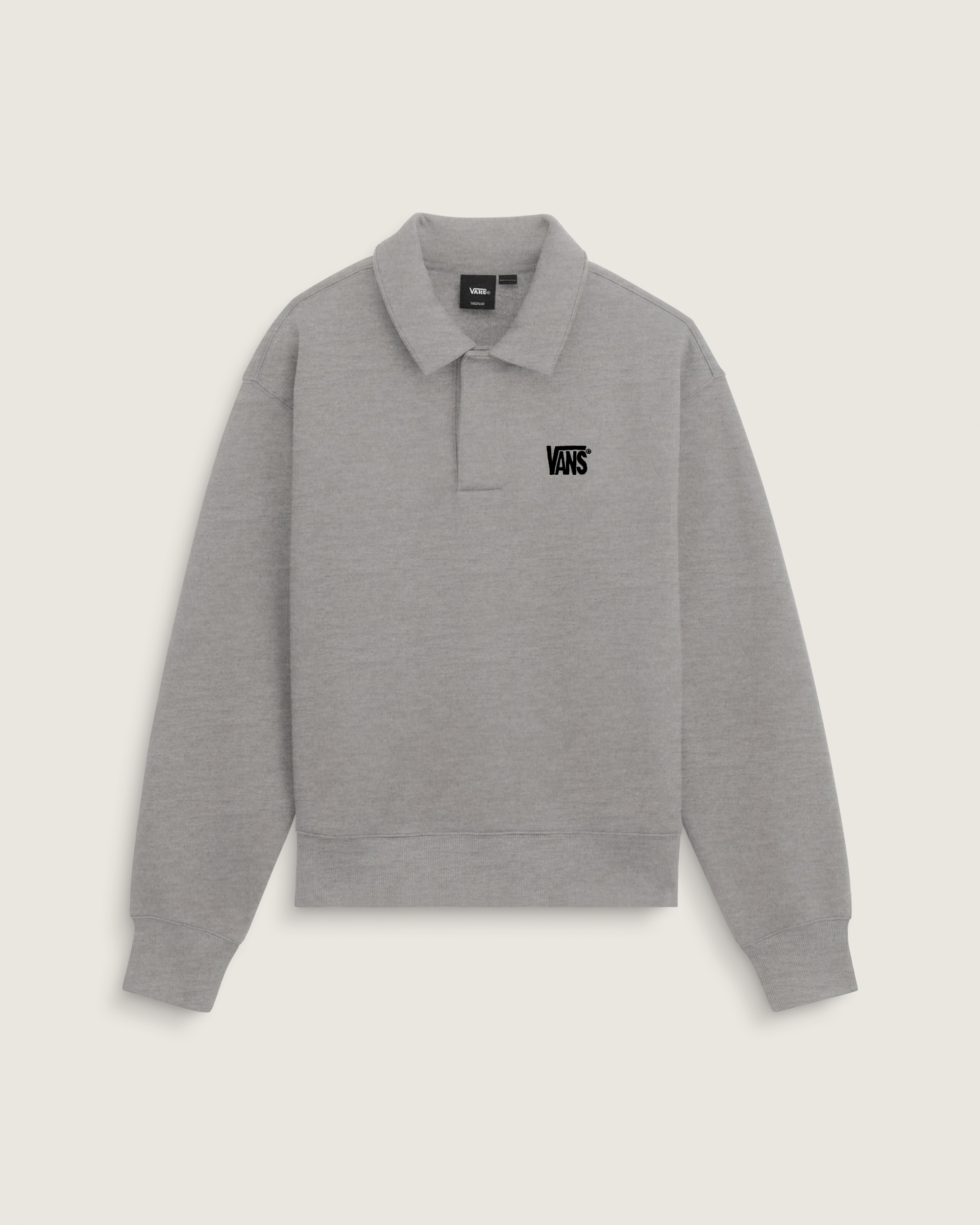 Polo Fleece Pullover VANS Cement Heather Grey HERO