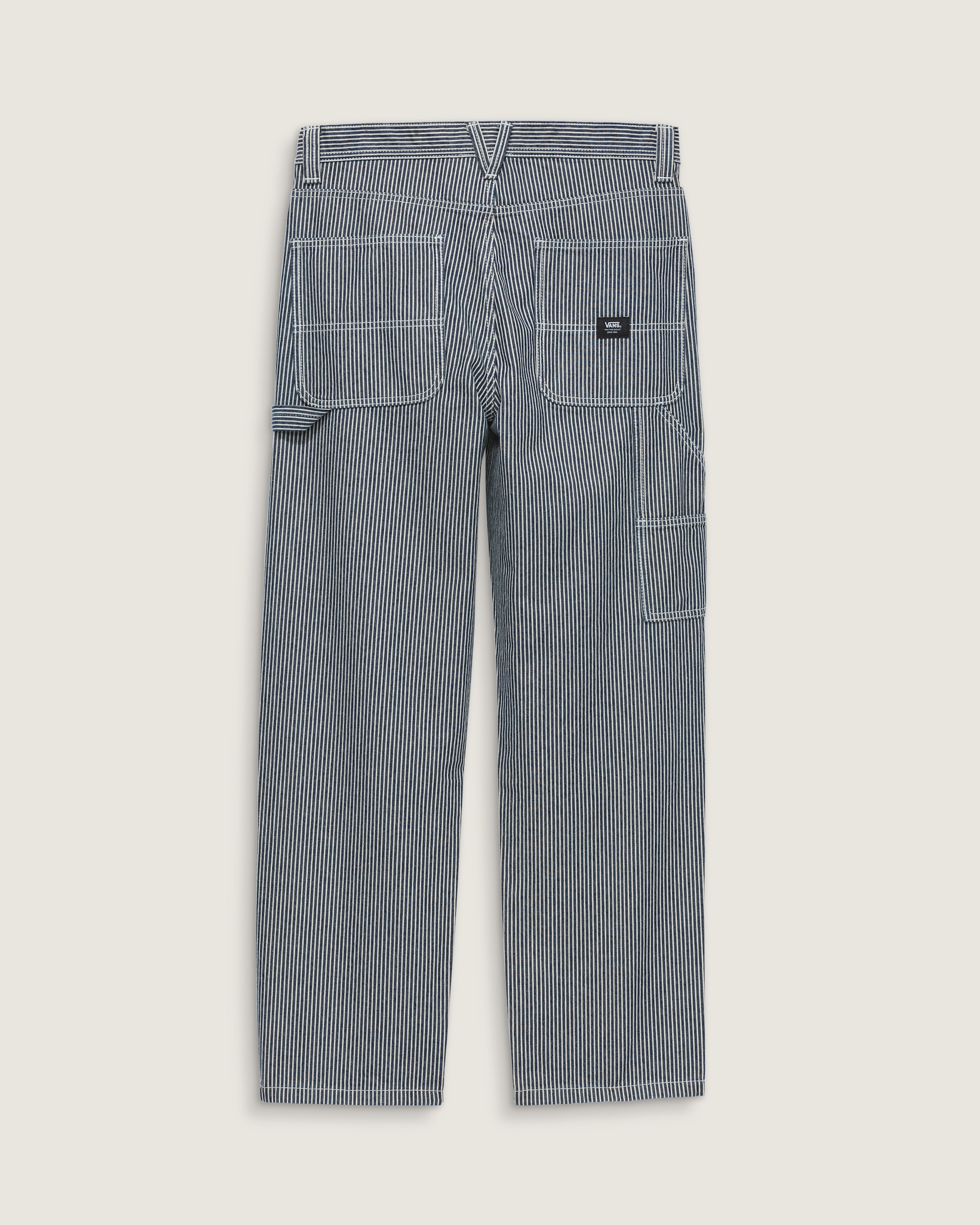 Drill Chore Carpenter Loose Striped Pants VANS Indigo Blue ALT1
