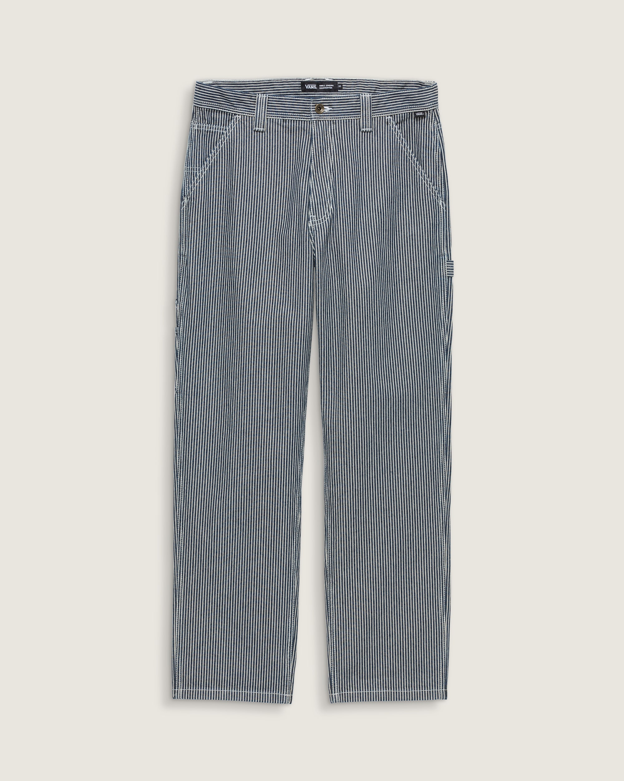 Drill Chore Carpenter Loose Striped Pants VANS Indigo Blue HERO