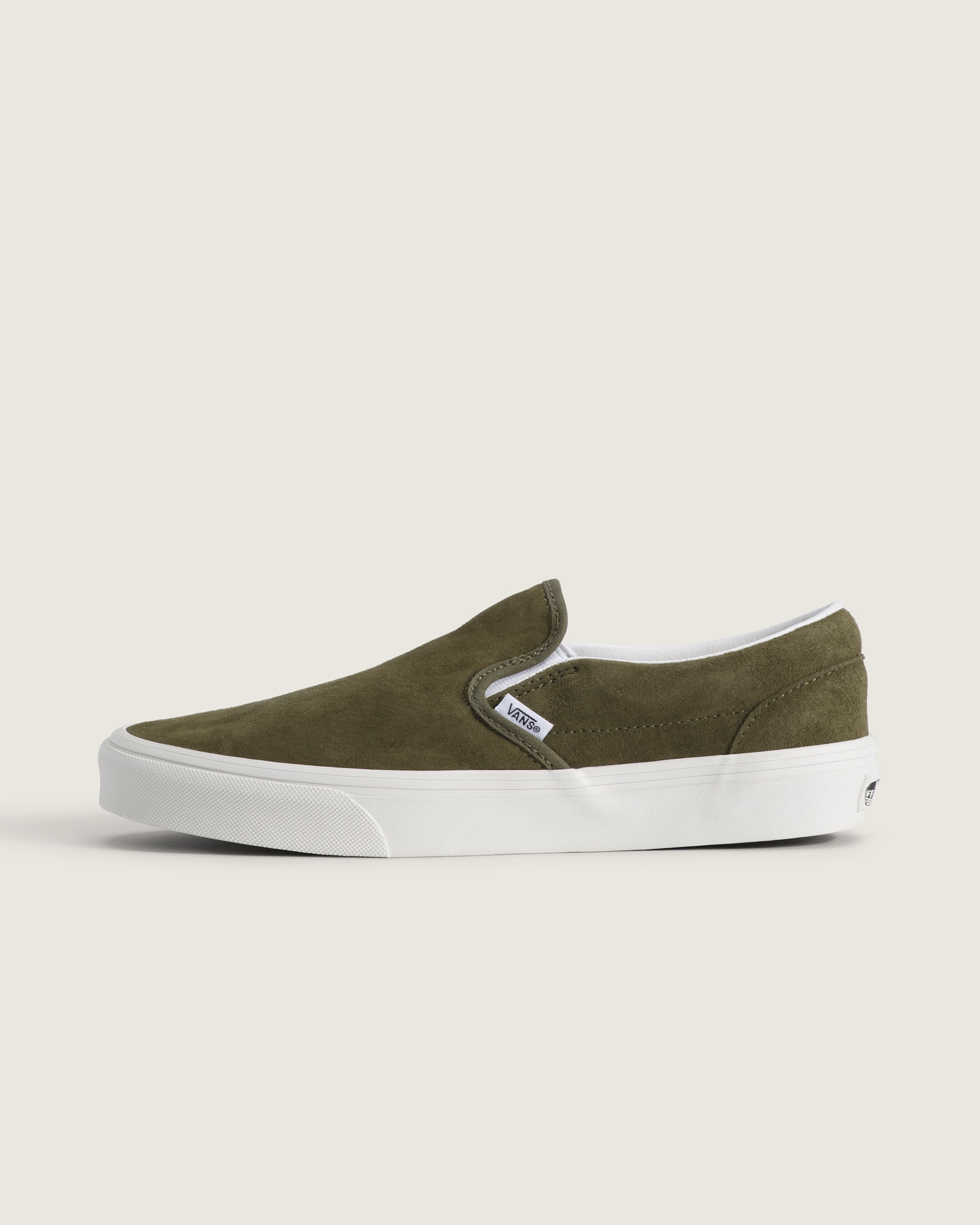 Classic SlipOn Shoe VANS Mossy Olive Green HERO