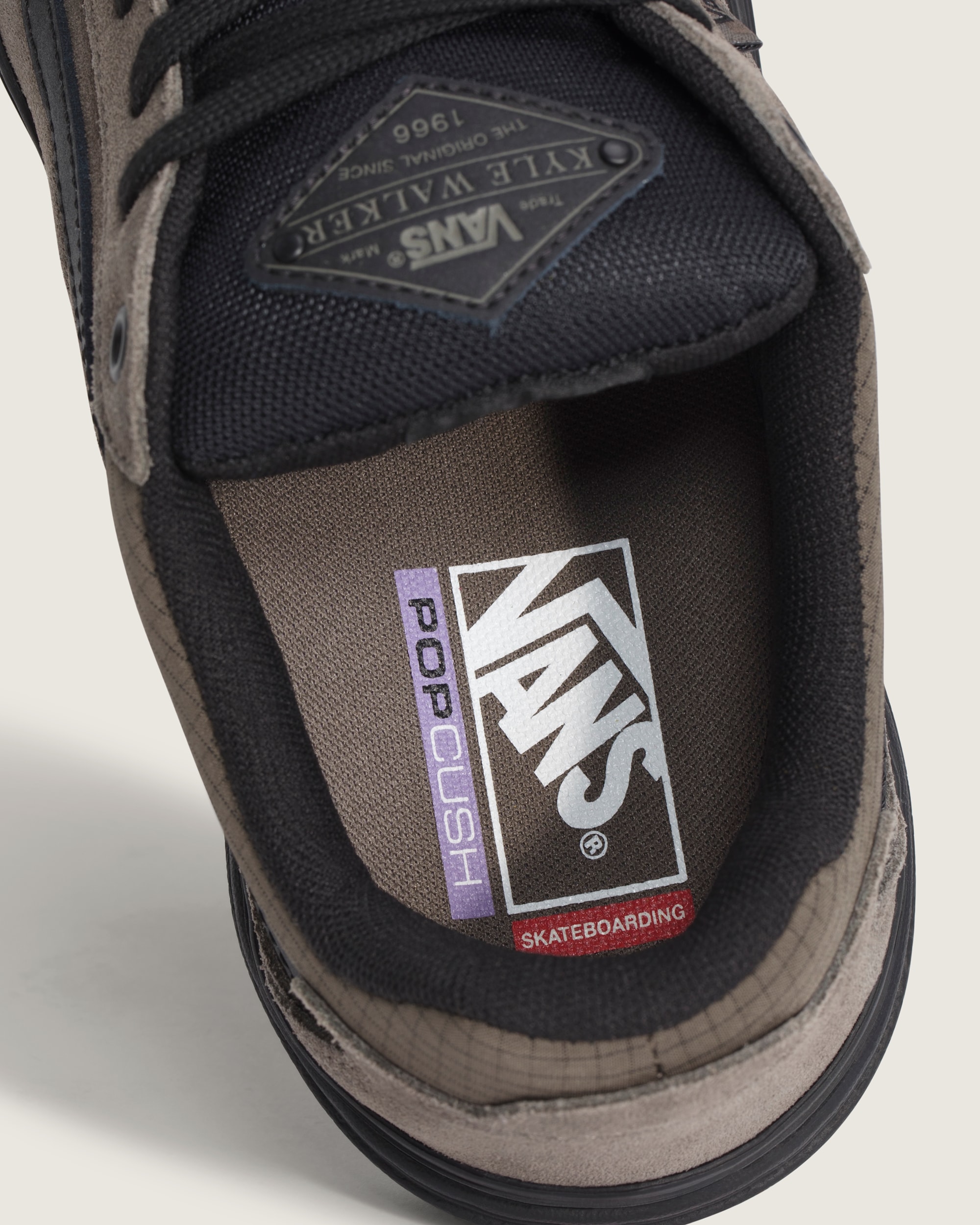 Skate Kyle Walker Wafflecup Shoe VANS Ripstop Bungee Cord Brown ALT4