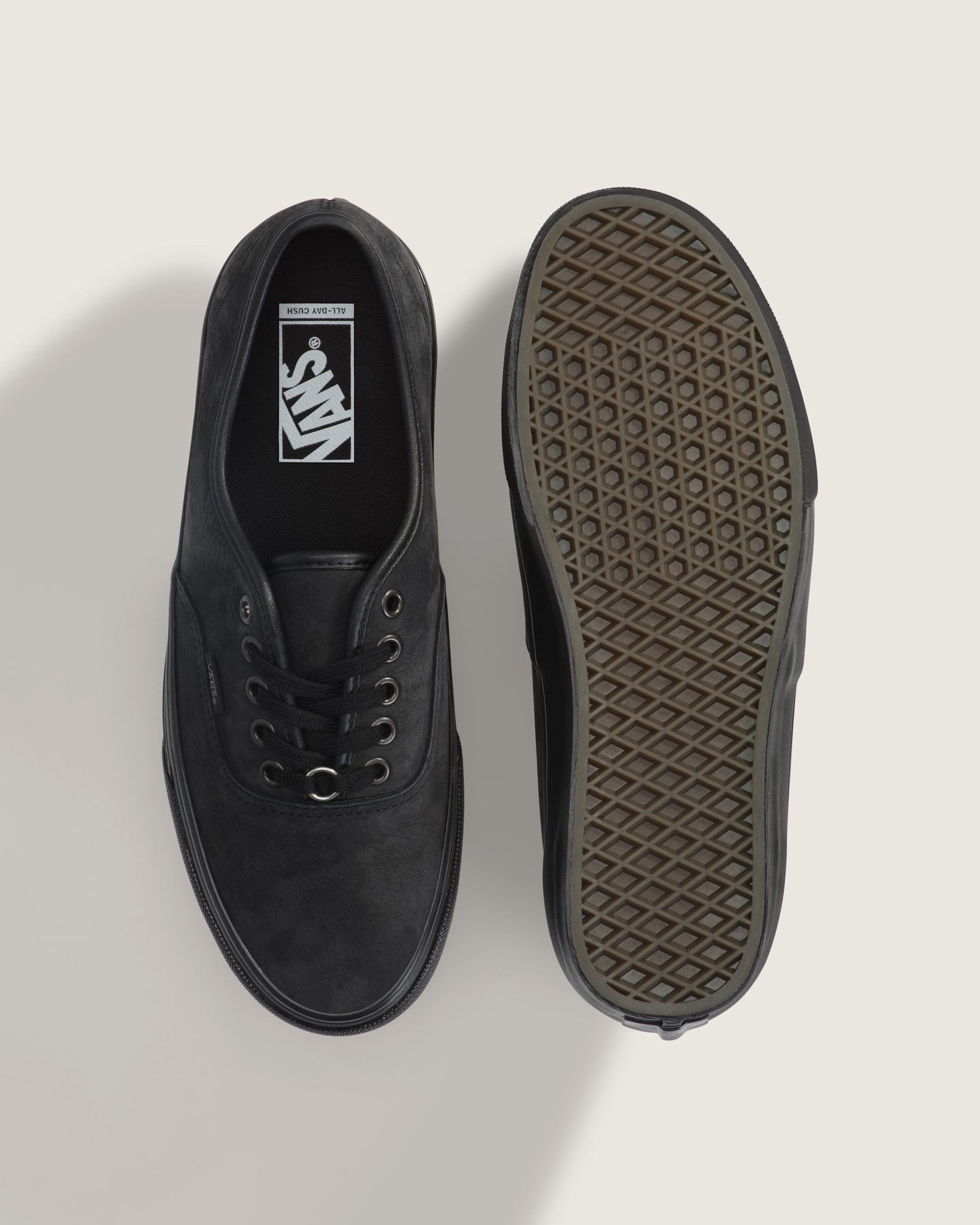 Authentic Shoe VANS Leather Black  Black ALT2