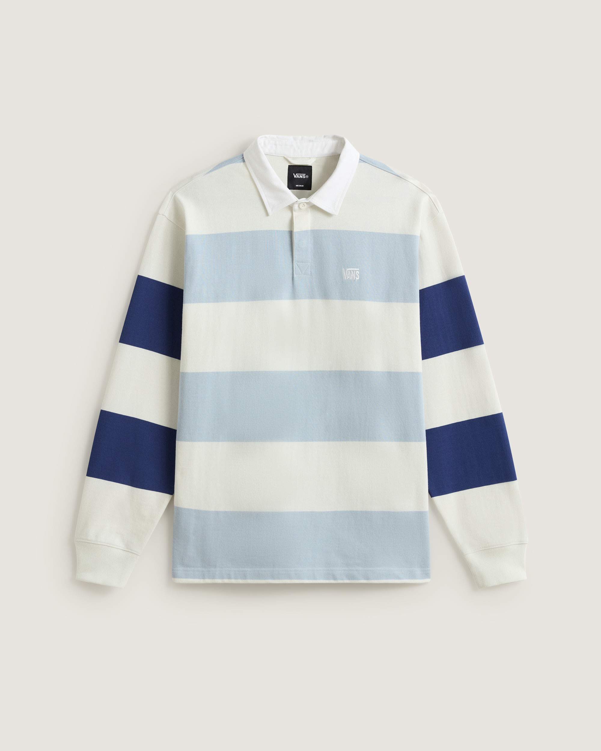 Ward Stripe Rugby Knit VANS Marshmallow  Soft Slate Blue HERO