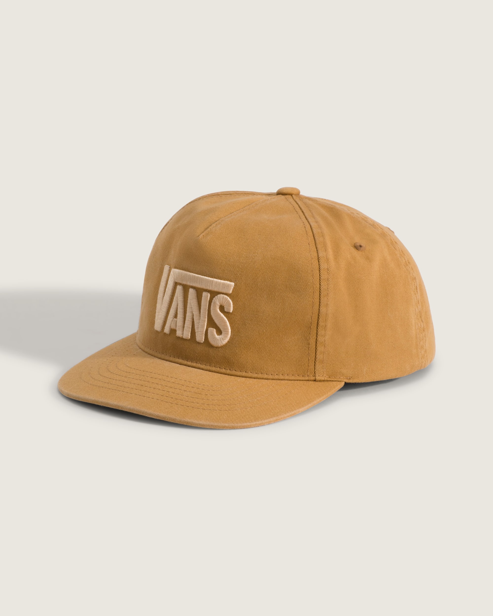Stretch Logo Snapback Hat VANS Autumn Brown HERO