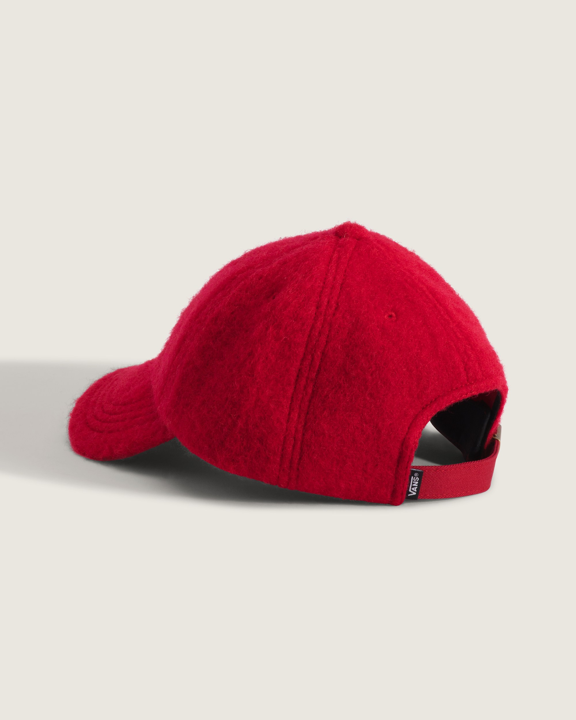 Woolly Curved Bill Jockey Hat VANS Racing Red ALT2