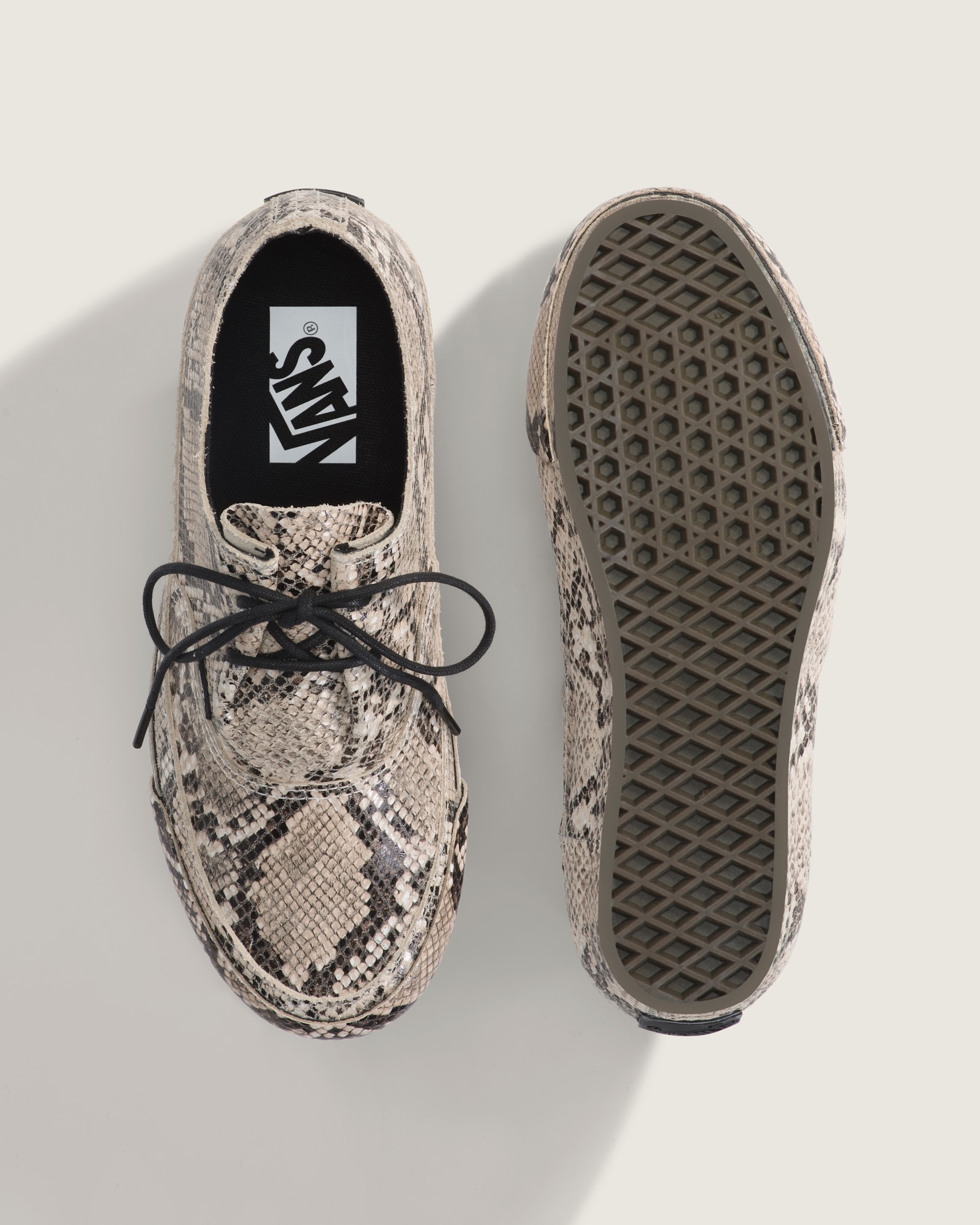 Premium Authentic Ease Shoe VANS Python Turtledove White ALT2