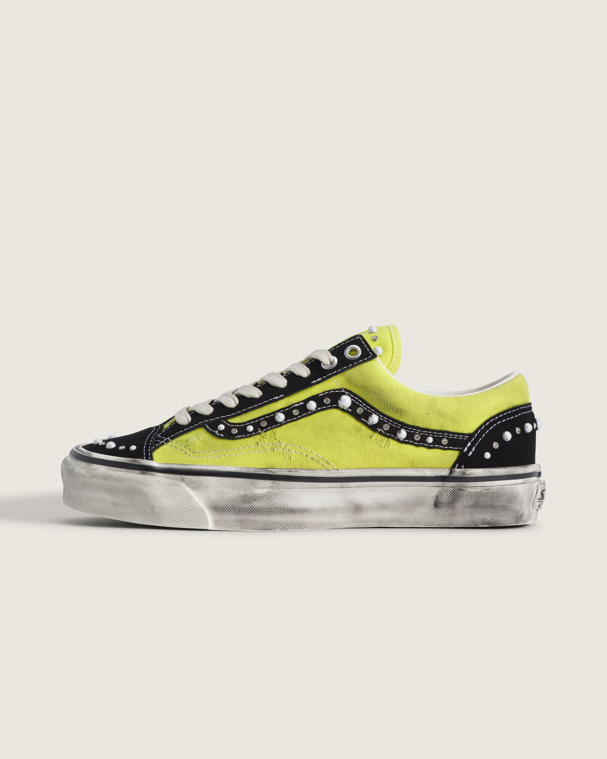 Premium Old Skool 36 Shoe VANS Pearlized Black  Fluro Lime HERO