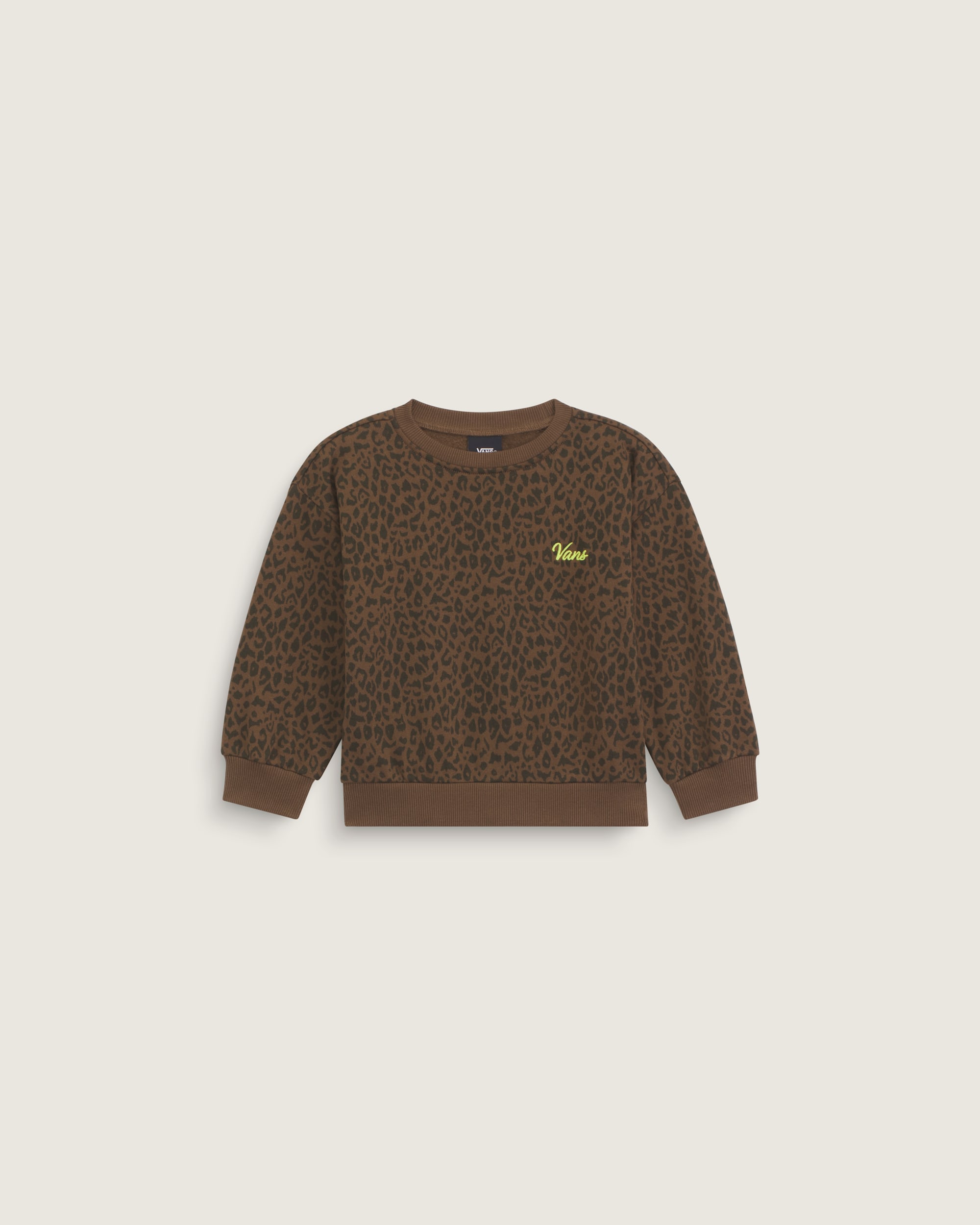 Script Logo Crew VANS Vintage Cocoa Brown HERO