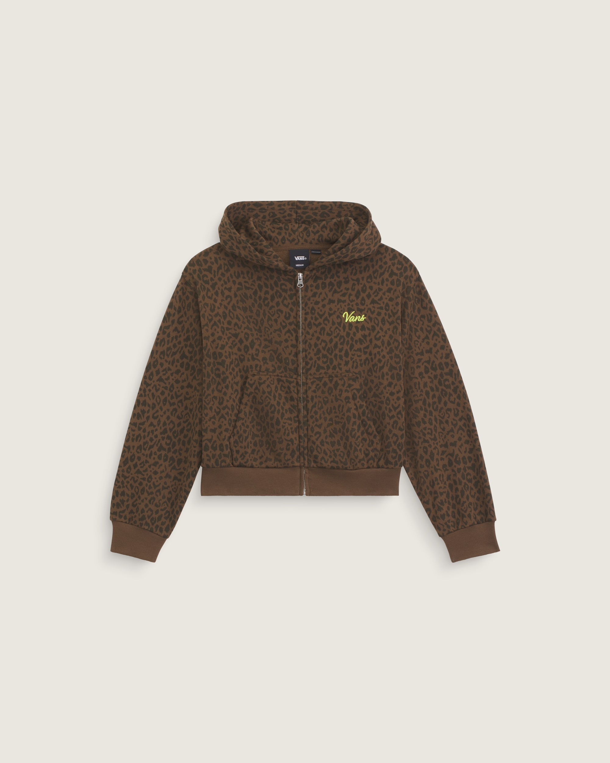 Script Logo Full Zip VANS Vintage Cocoa Brown HERO