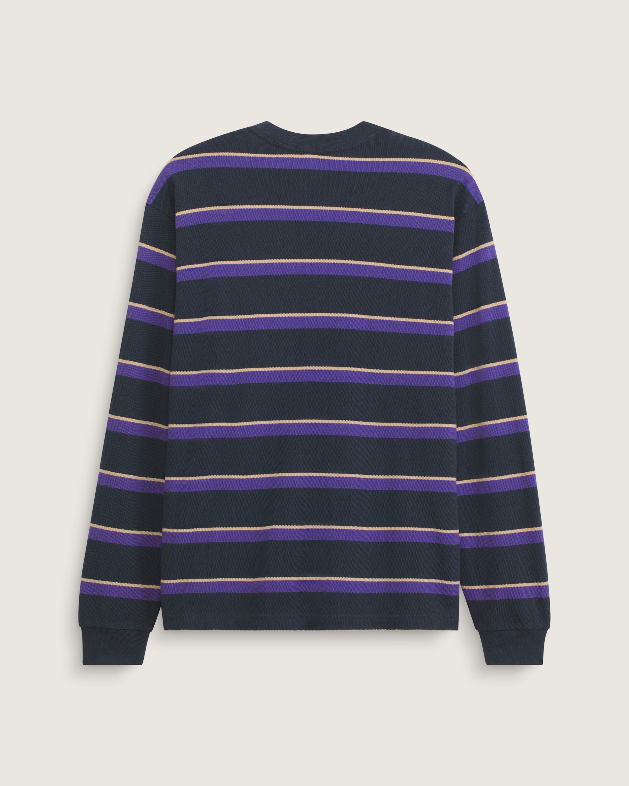 Vorlop Stripe Long Sleeve Knit VANS Parisian Night Blue ALT1