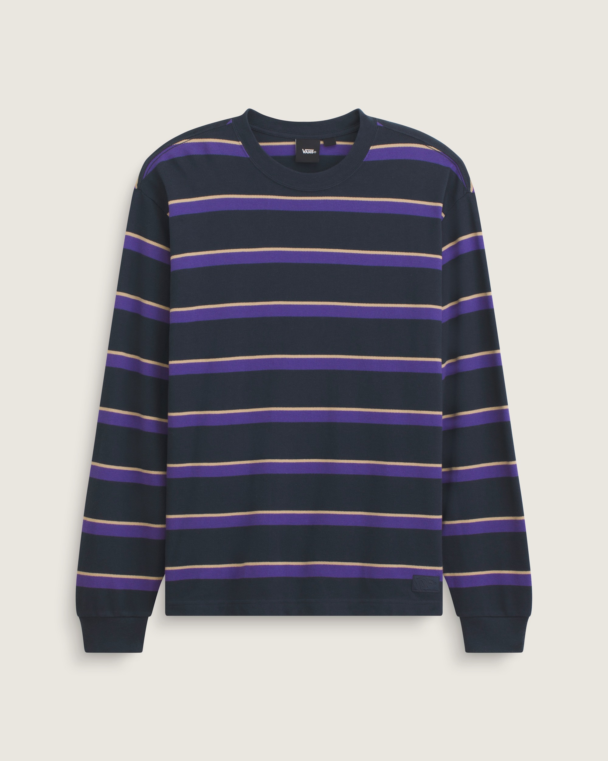 Vorlop Stripe Long Sleeve Knit VANS Parisian Night Blue HERO