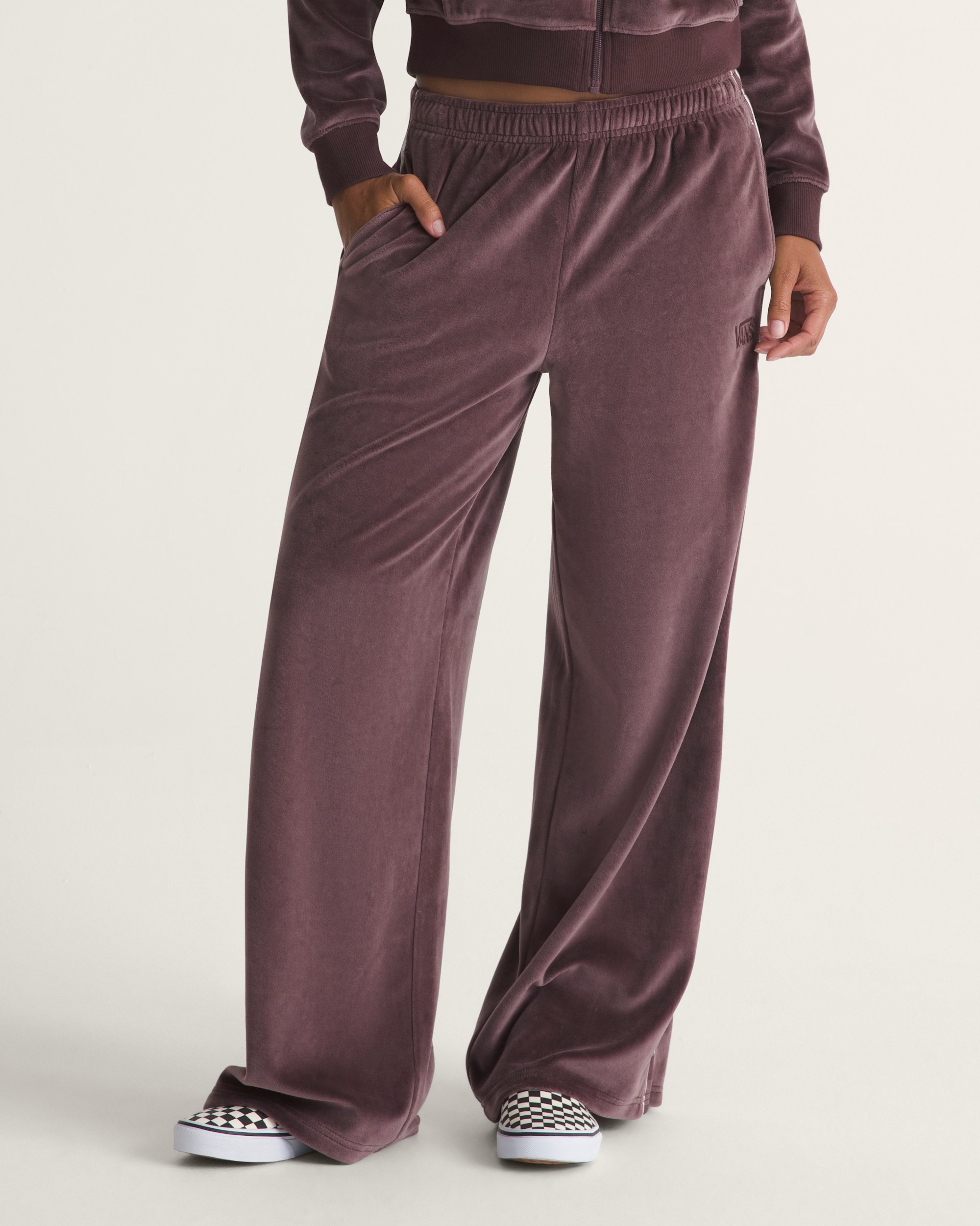 Nikita Velour Track Pants VANS Port Brown HERO