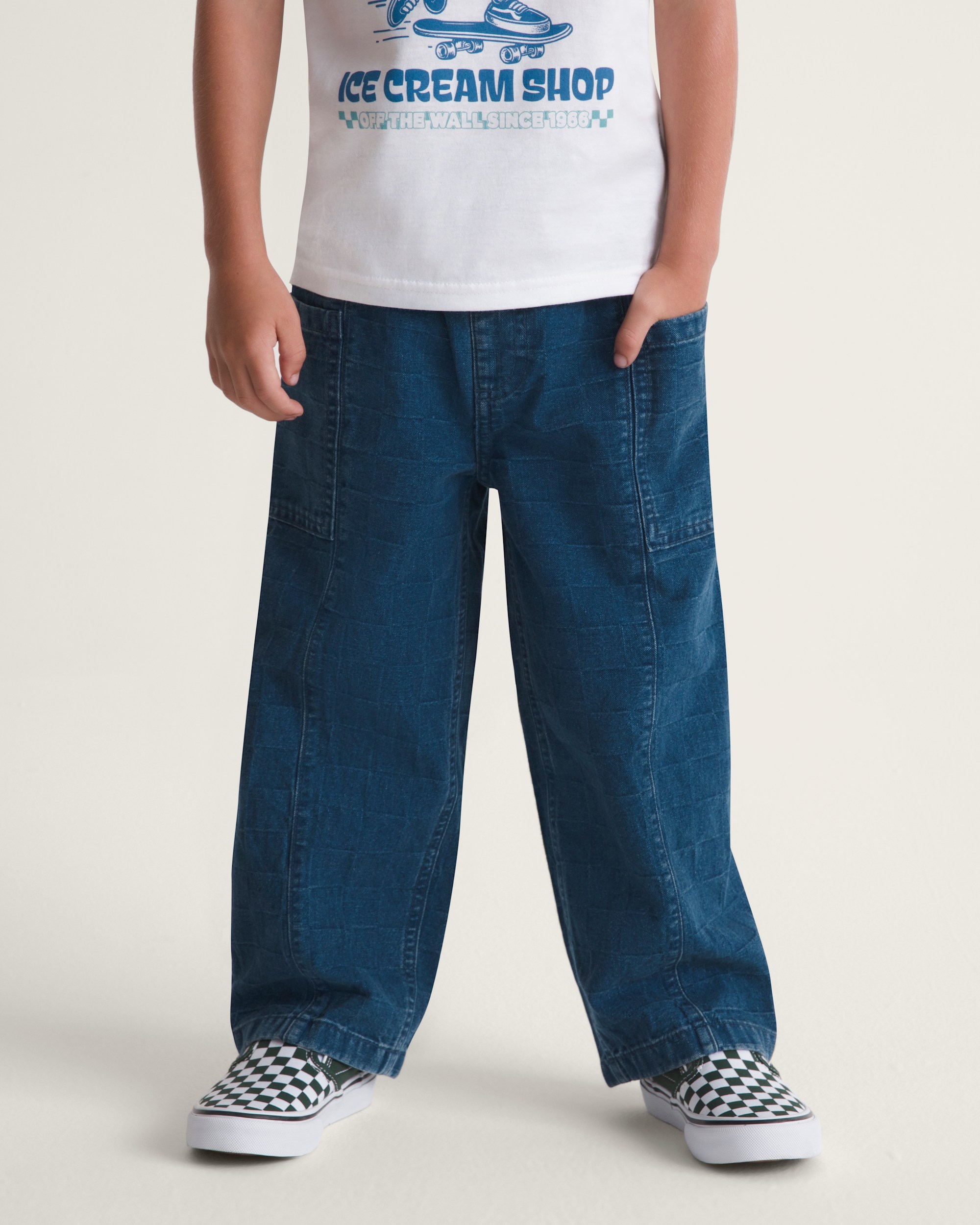 Naithin 20 Ewaist Dobby Denim Pant VANS Indigo Blue HERO