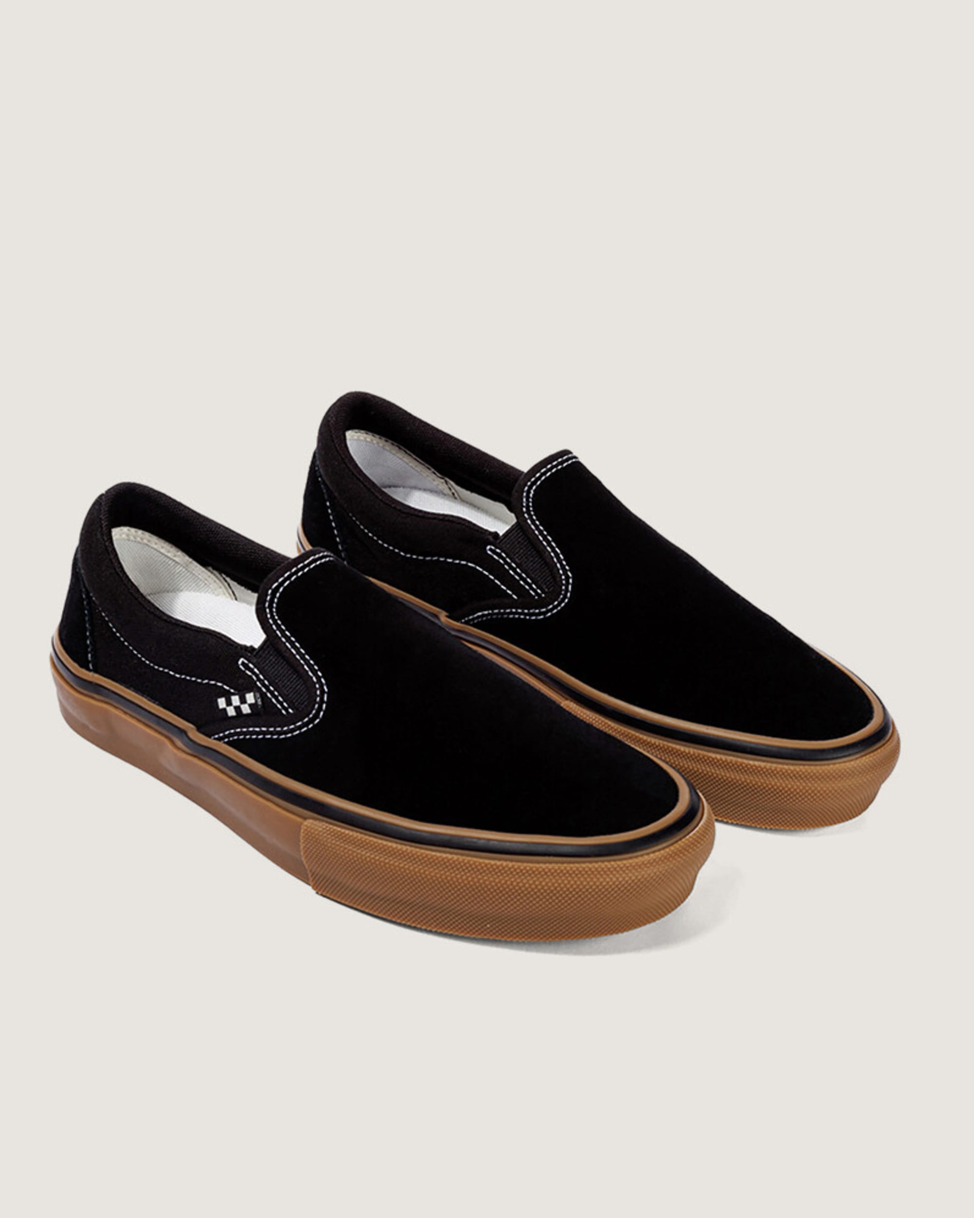 Skate SlipOn Shoe VANS Black  Gum  White ALT1