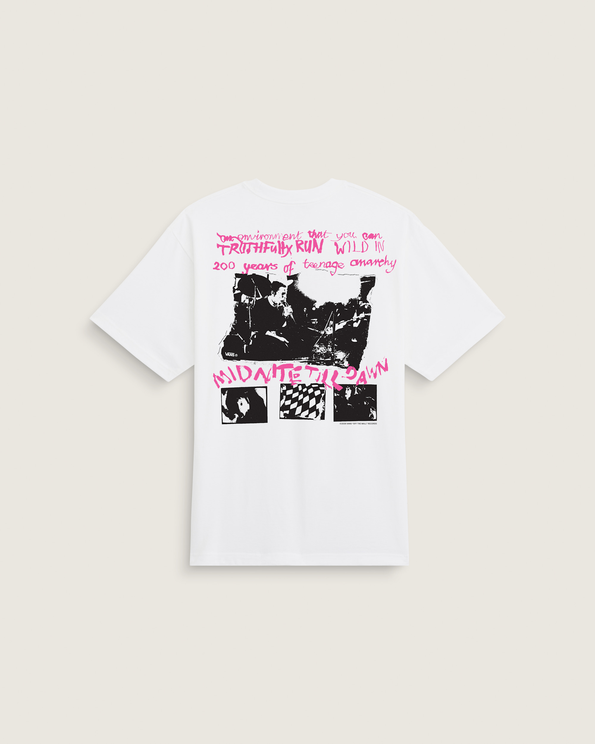 Sex Pistols Run Wild on the Green TShirt VANS White HERO