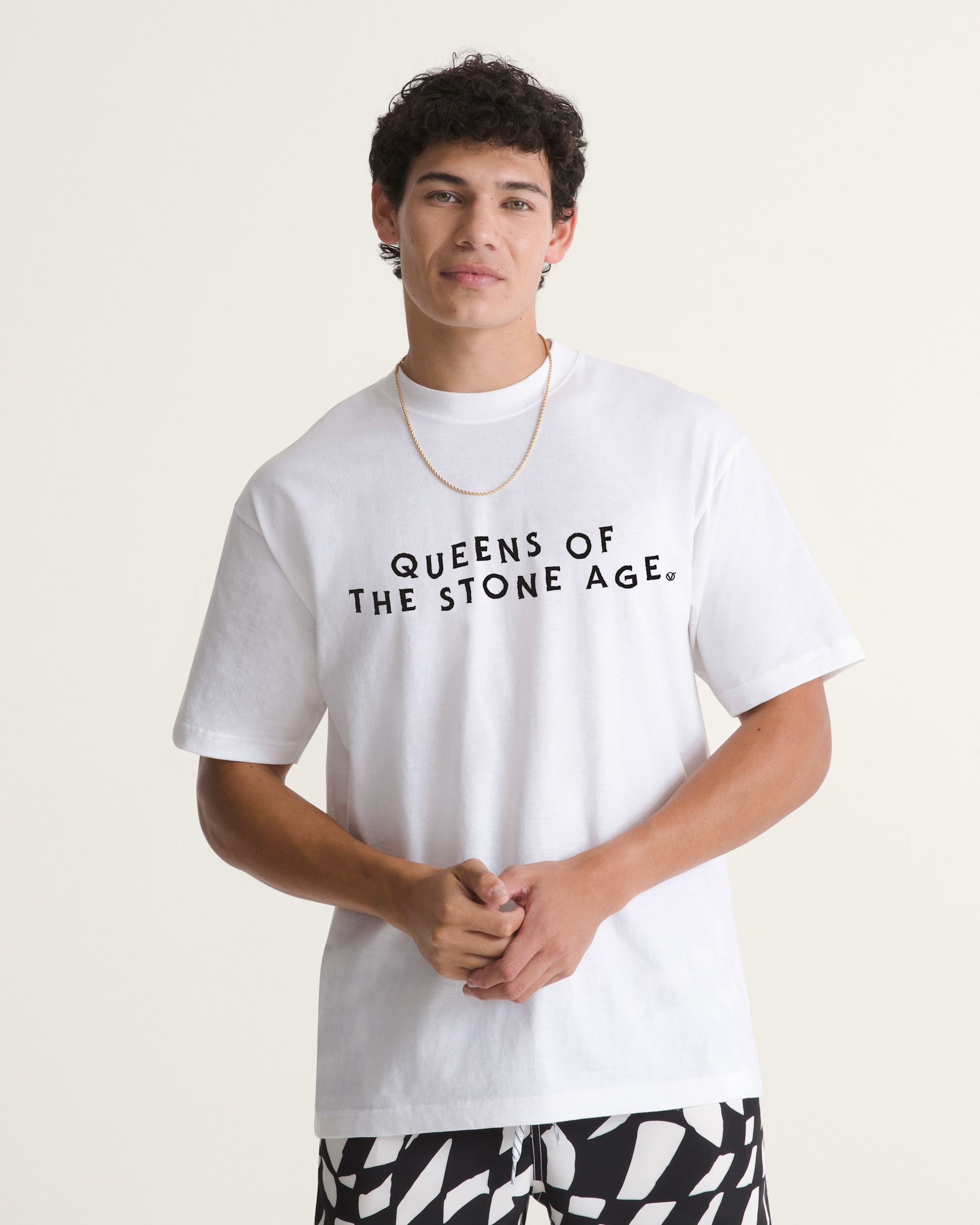 Queen of the Stone Age TShirt VANS White ALT2