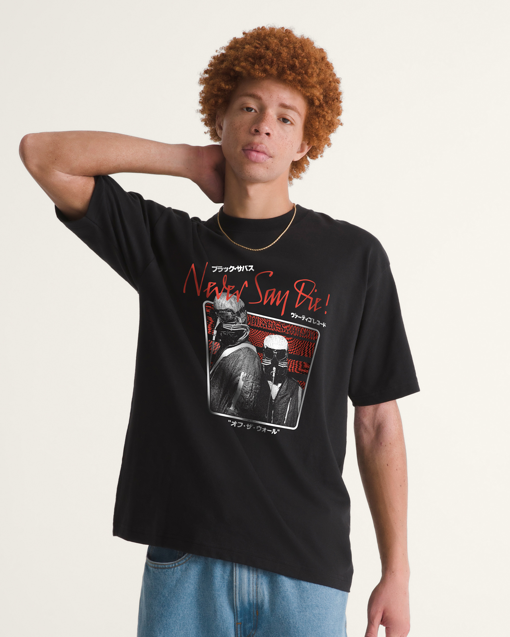 Black Sabbath Never Say Die TShirt VANS Black ALT1