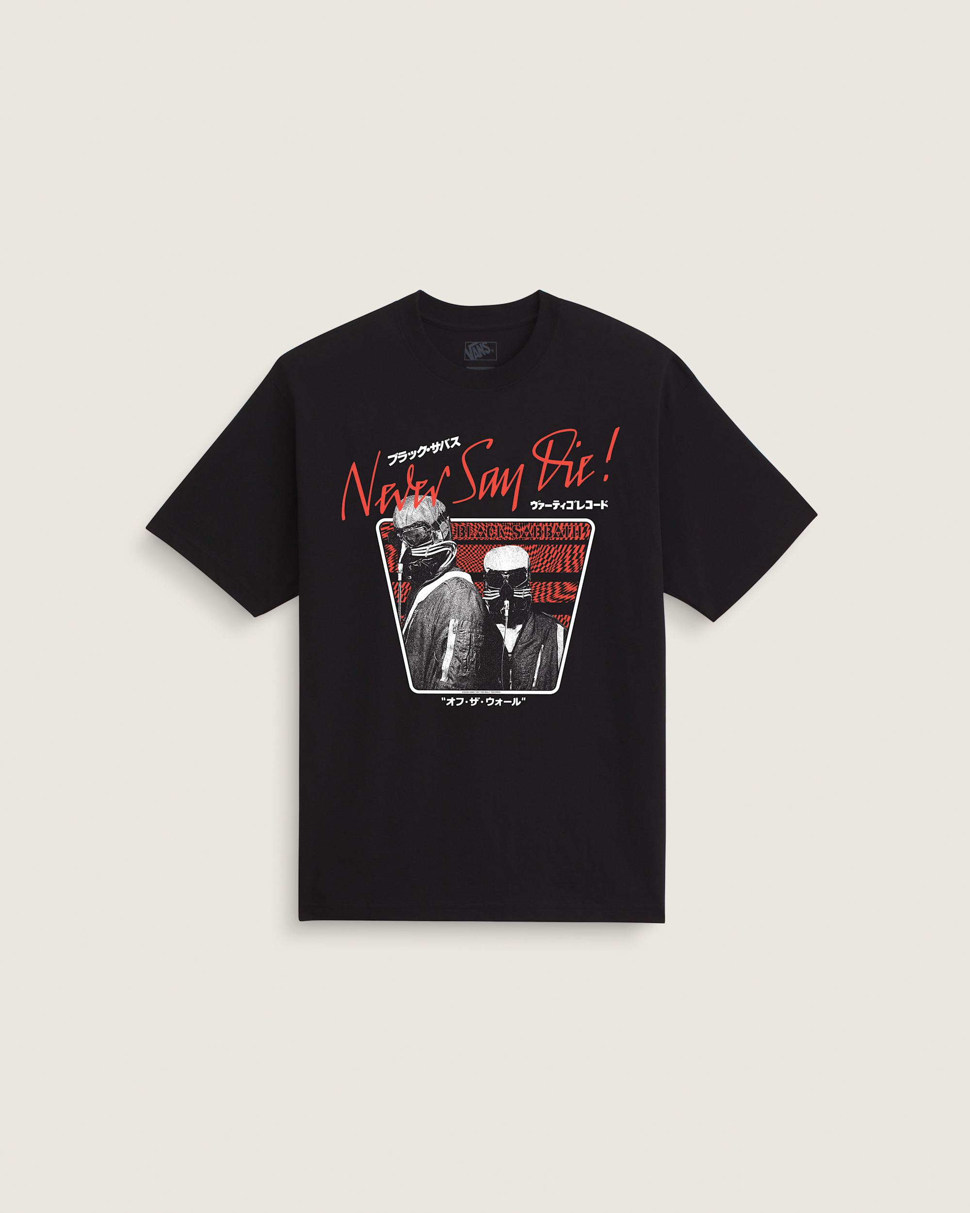 Black Sabbath Never Say Die TShirt VANS Black HERO