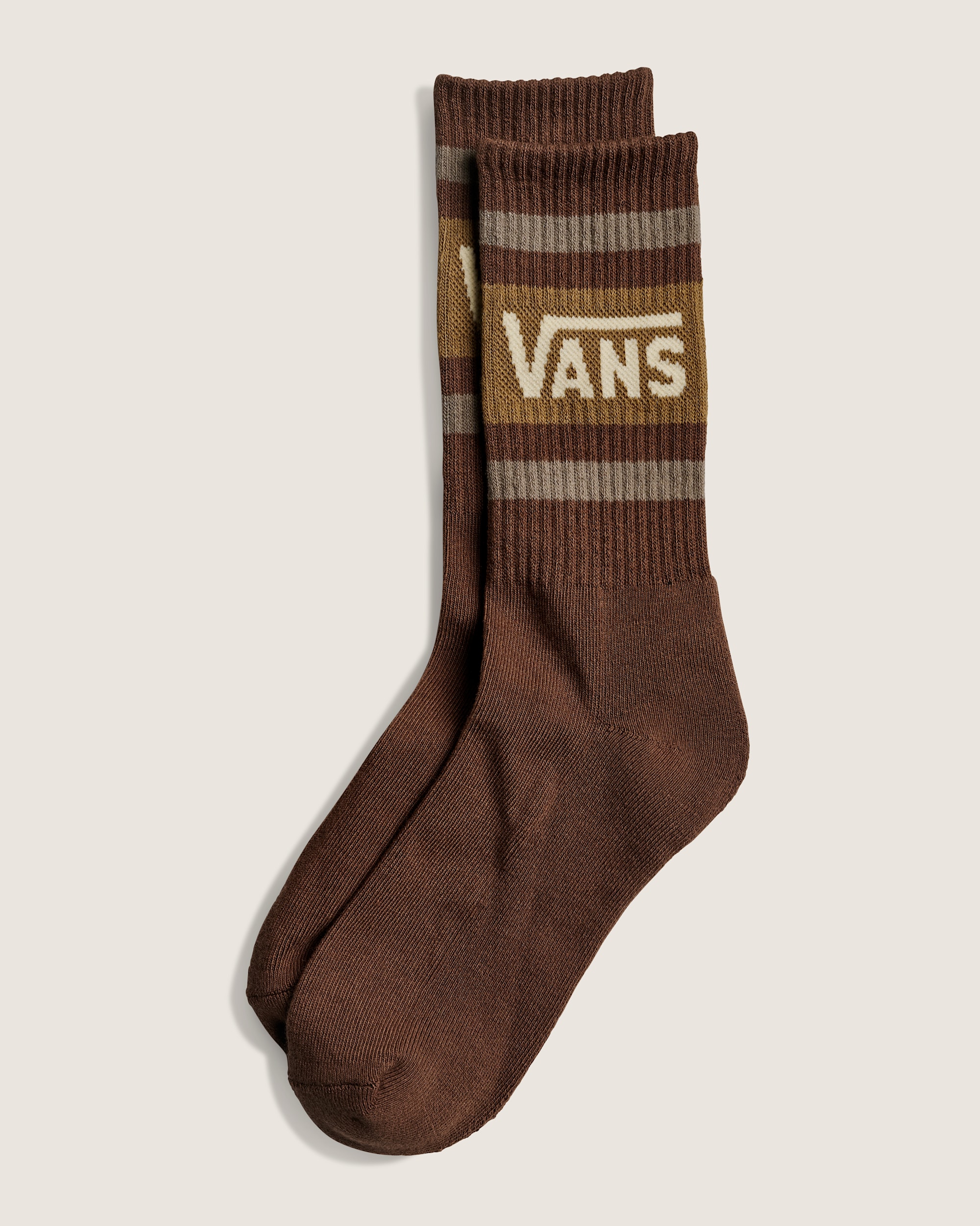 Vans Drop V Crew Socks VANS Vintage Cocoa HERO