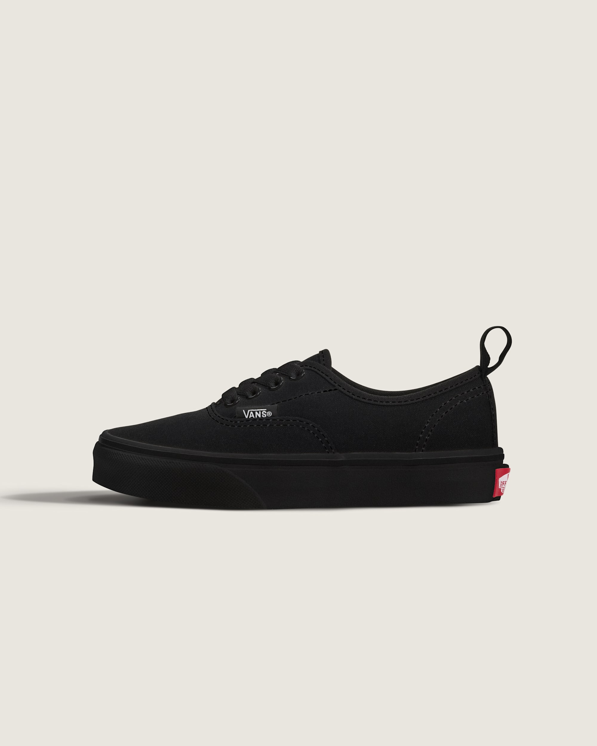 Little Kids Authentic Elastic Lace Shoe VANS Black  Black HERO