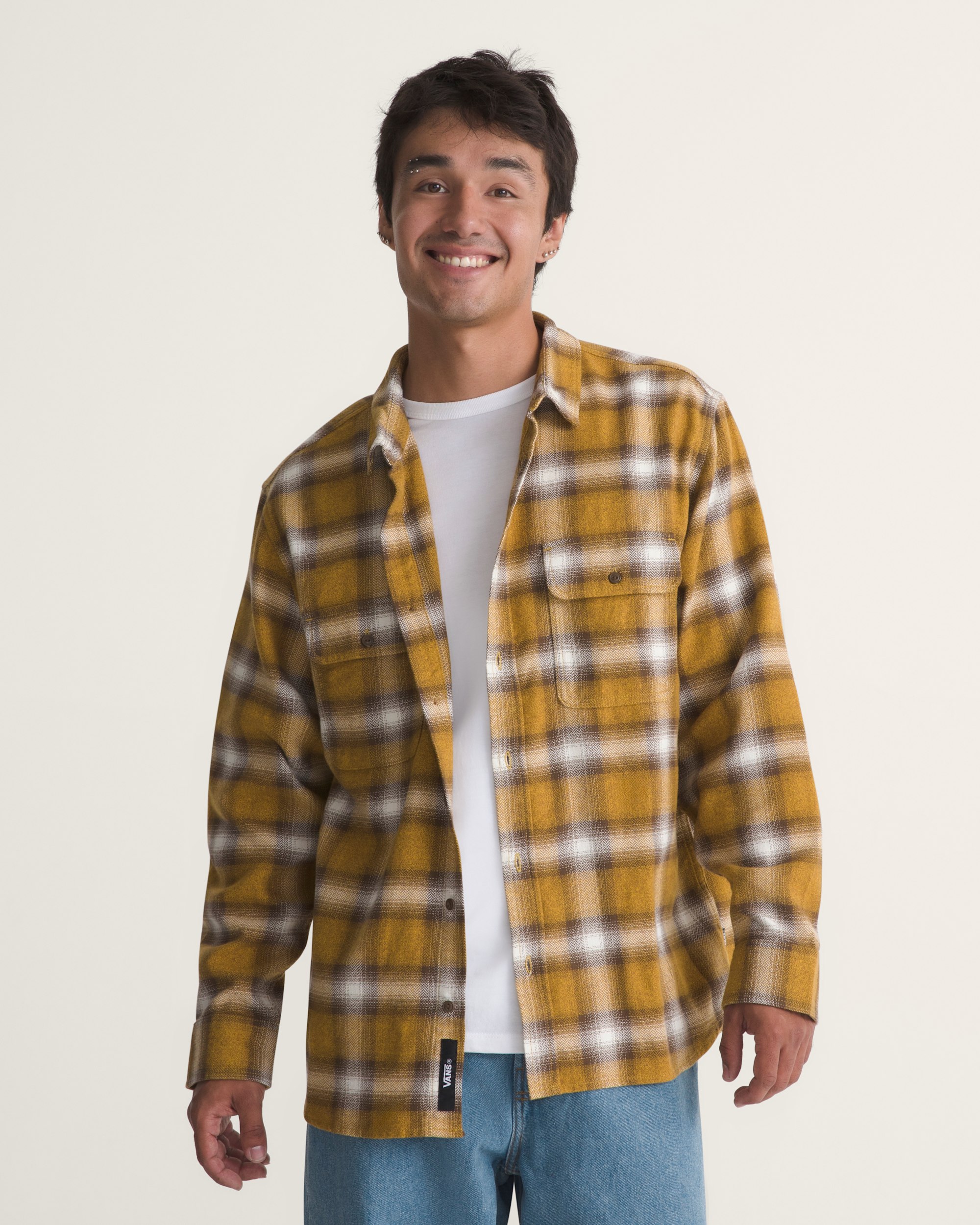 Lawson Plaid Flannel Shirt VANS Fuel Yellow ALT2
