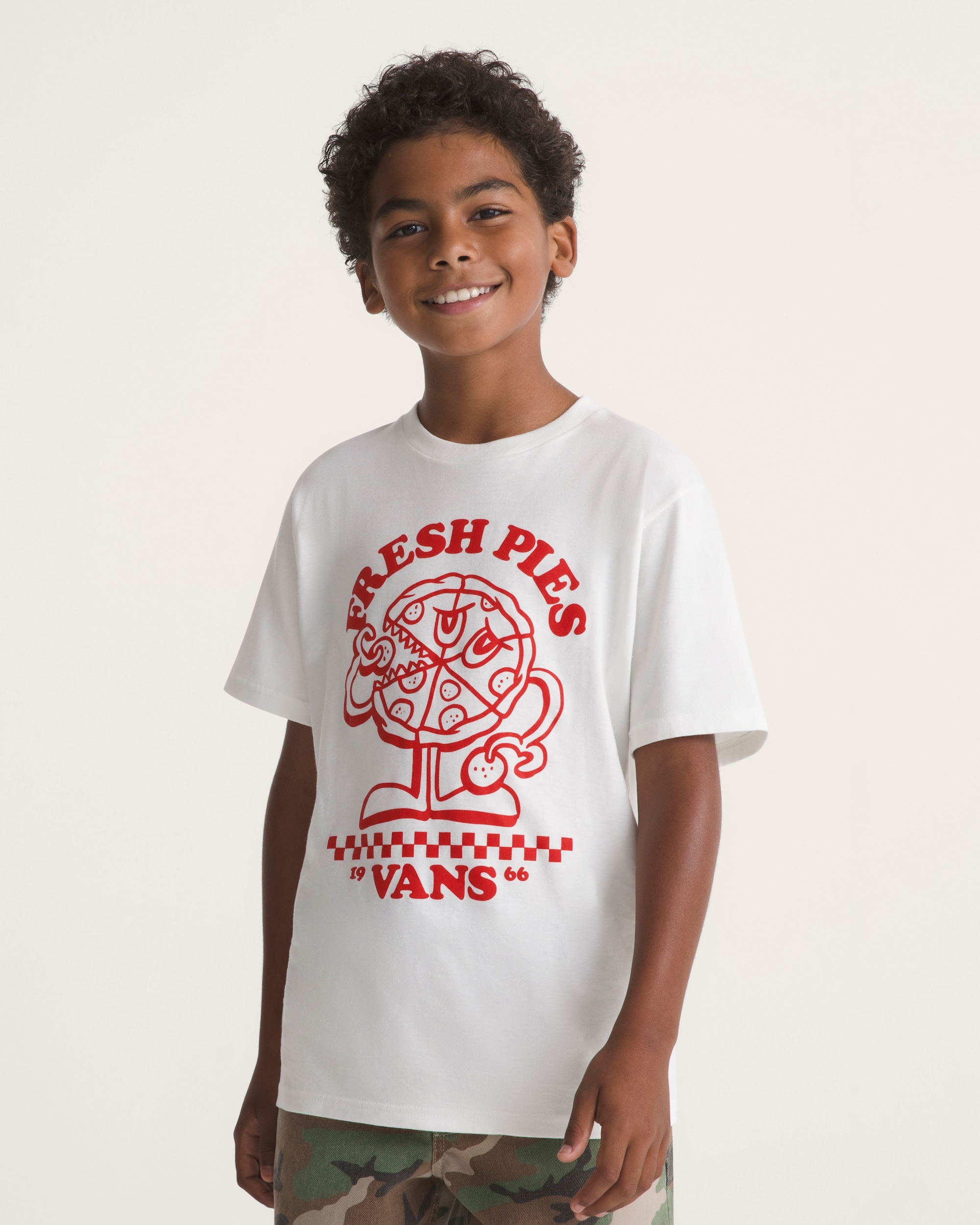 Fresh Pies Short Sleeve Tee VANS Marshmallow White ALT2