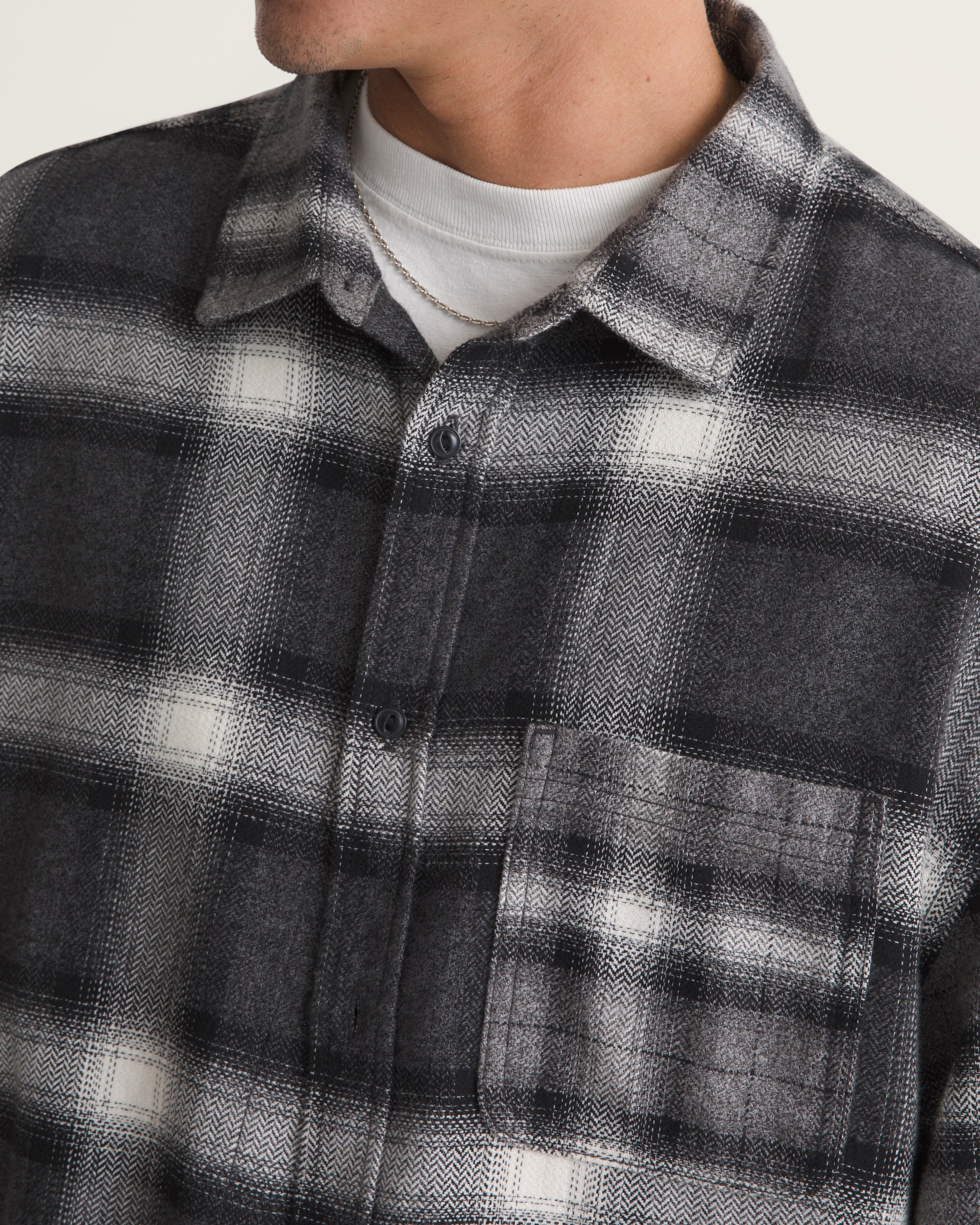 Lawson Mixed Plaid Flannel Shirt VANS Charcoal Grey ALT4