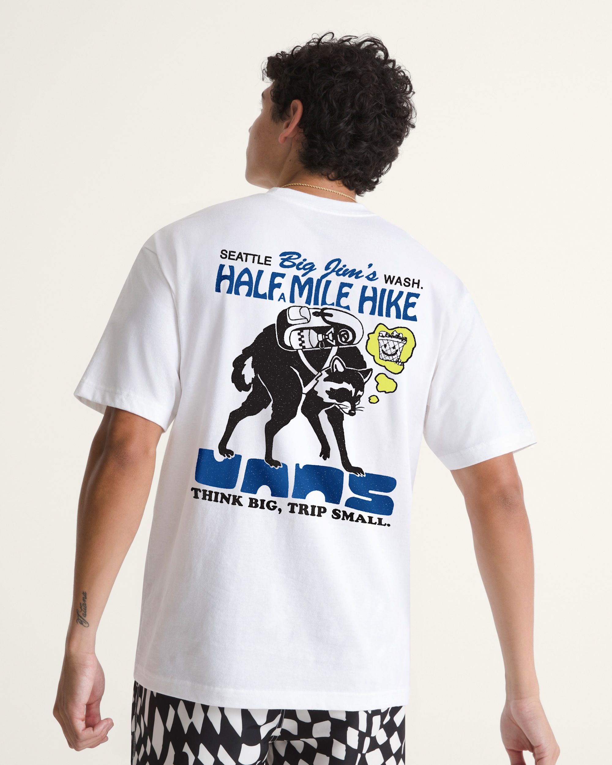 Big Jim Half Mile Short Sleeve Tee VANS White ALT3