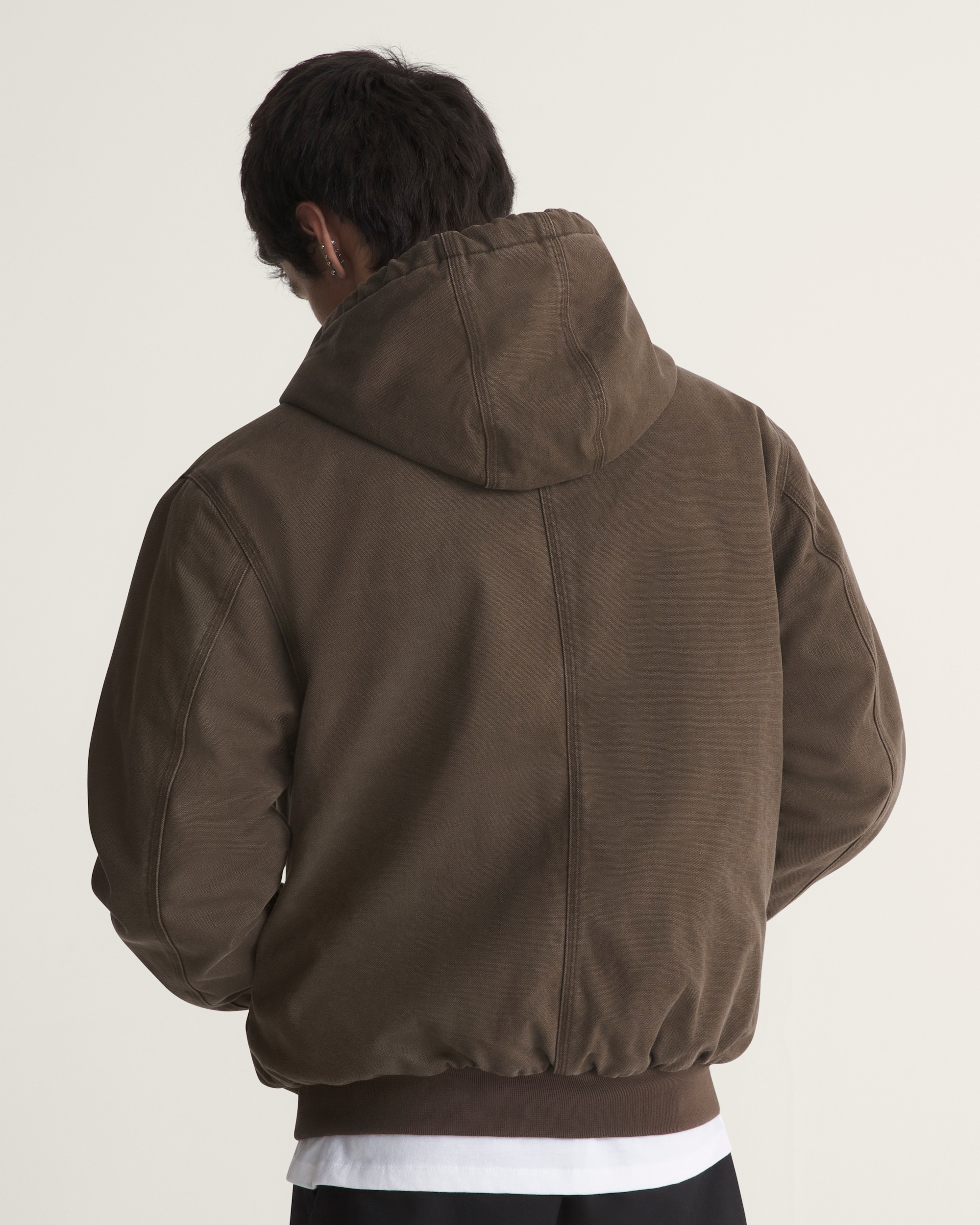 Workwear Canvas Full Zip Jacket VANS Coal Brown ALT3