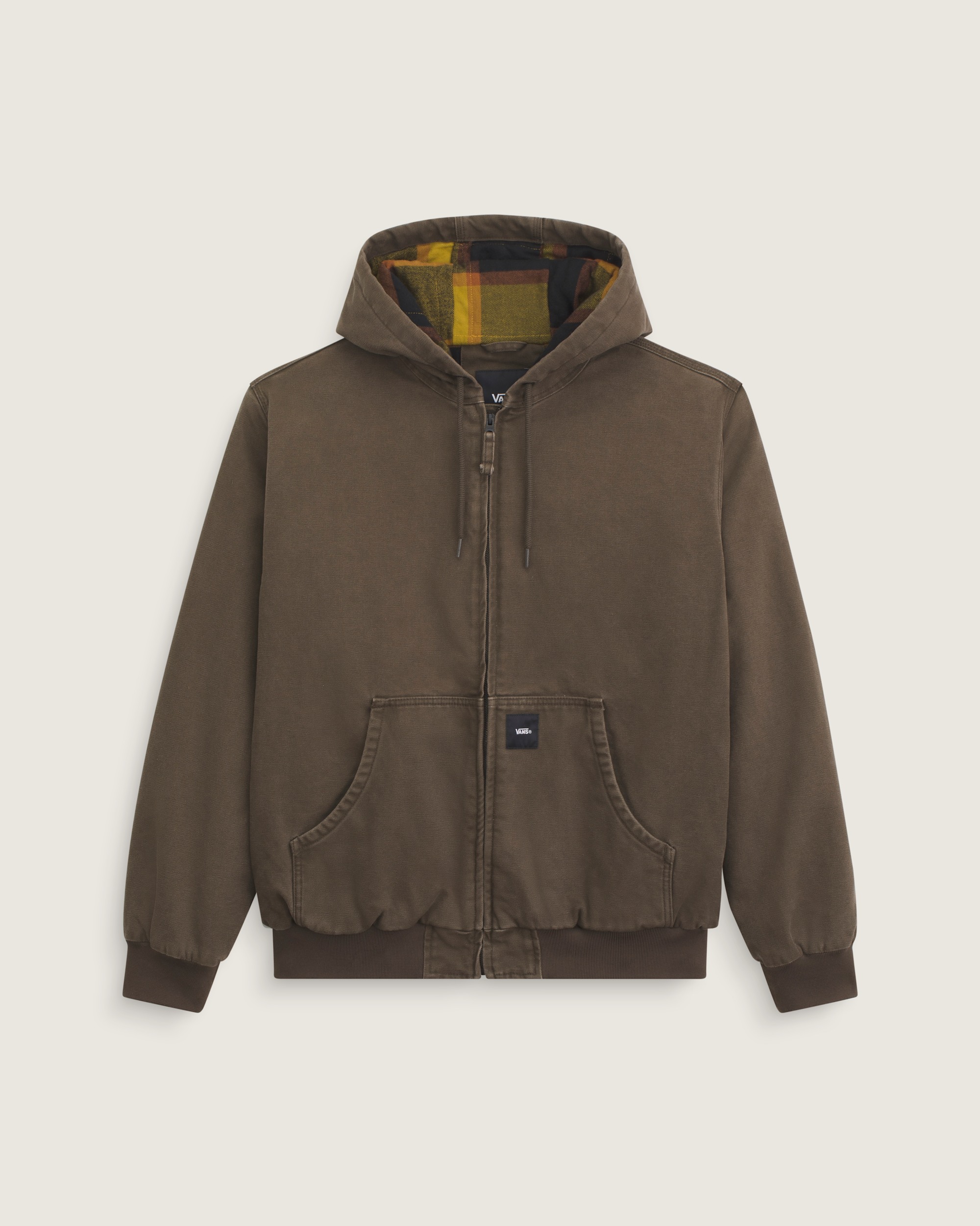 Workwear Canvas Full Zip Jacket VANS Coal Brown HERO