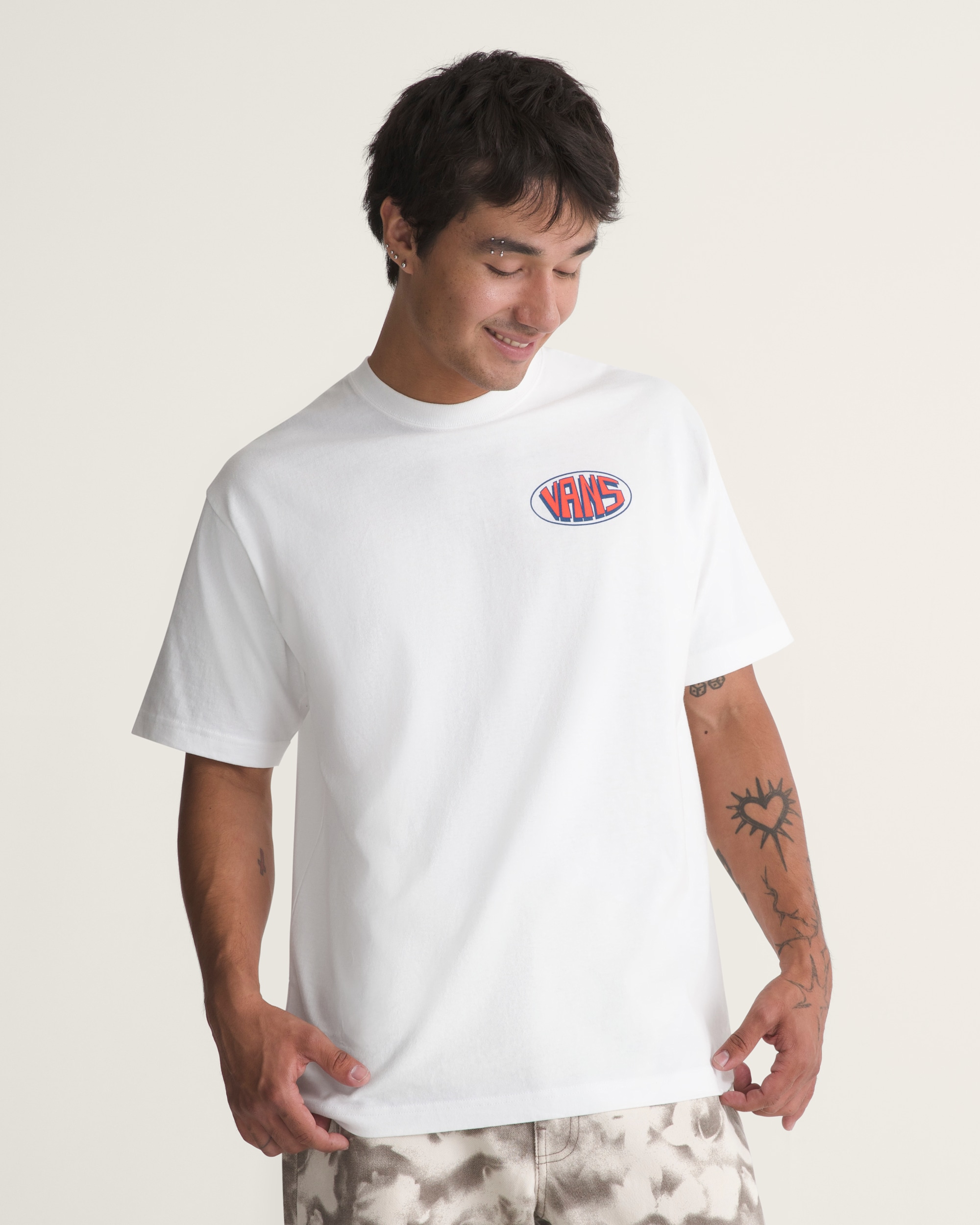 Panoramic Short Sleeve Tee VANS White ALT2