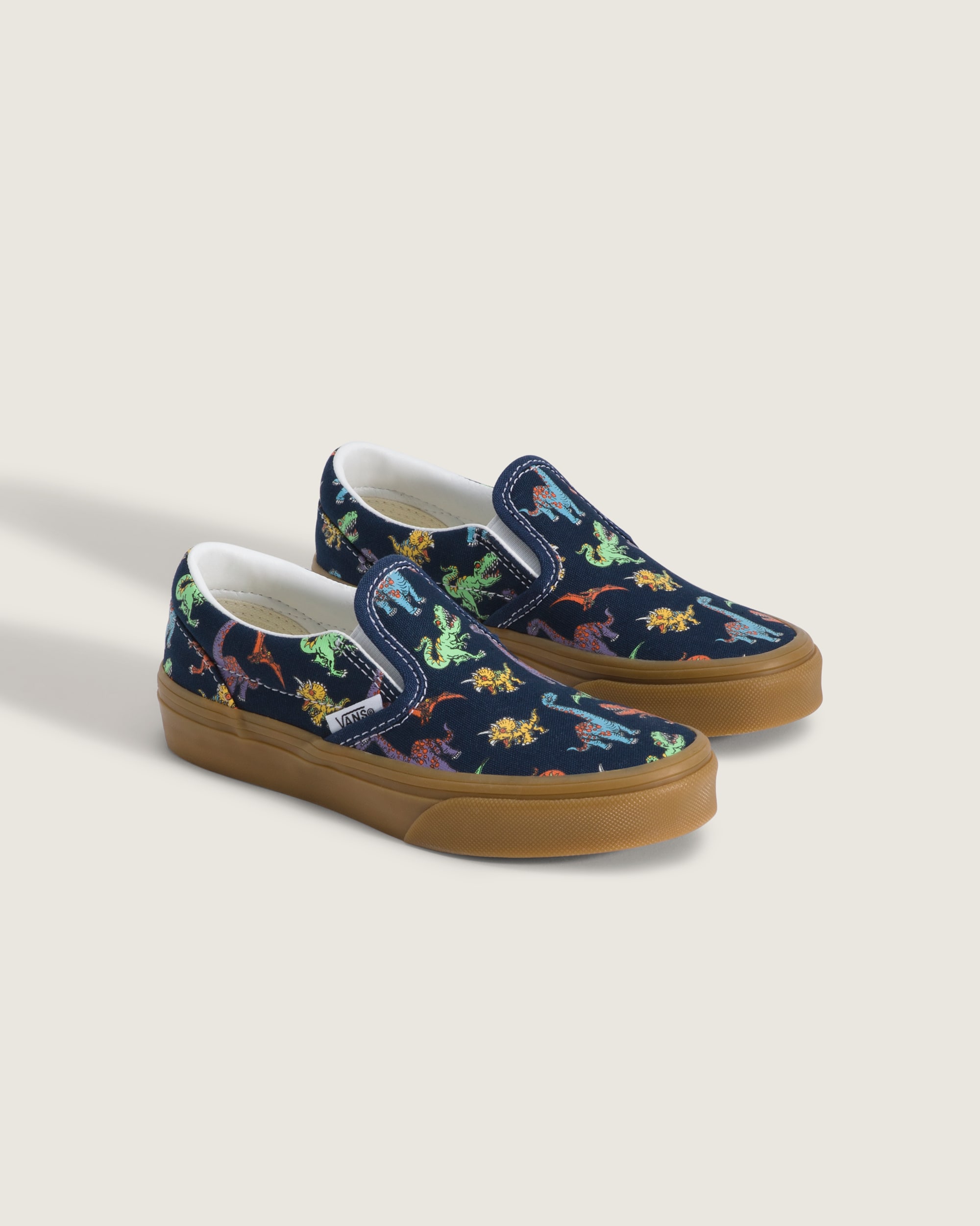 Little Kids Classic SlipOn Shoe VANS GlowintheDark Navy Blue ALT1