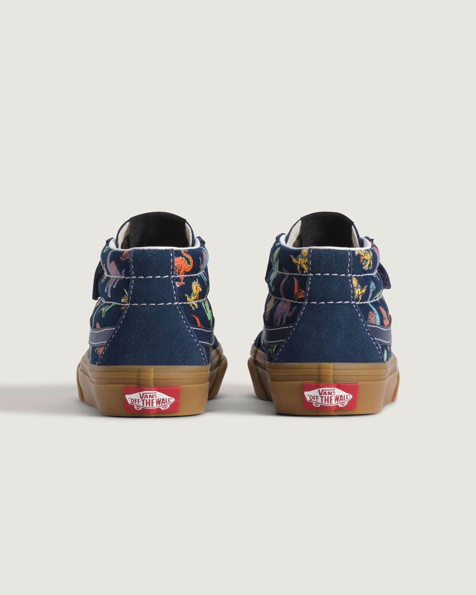 Little Kids Sk8Mid V Shoe VANS GlowintheDark Navy Blue ALT3