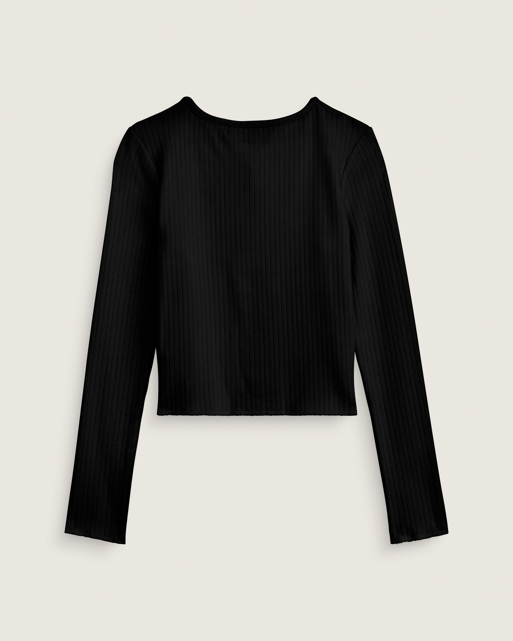 Long Sleeve Button Up Shirt VANS Black ALT1