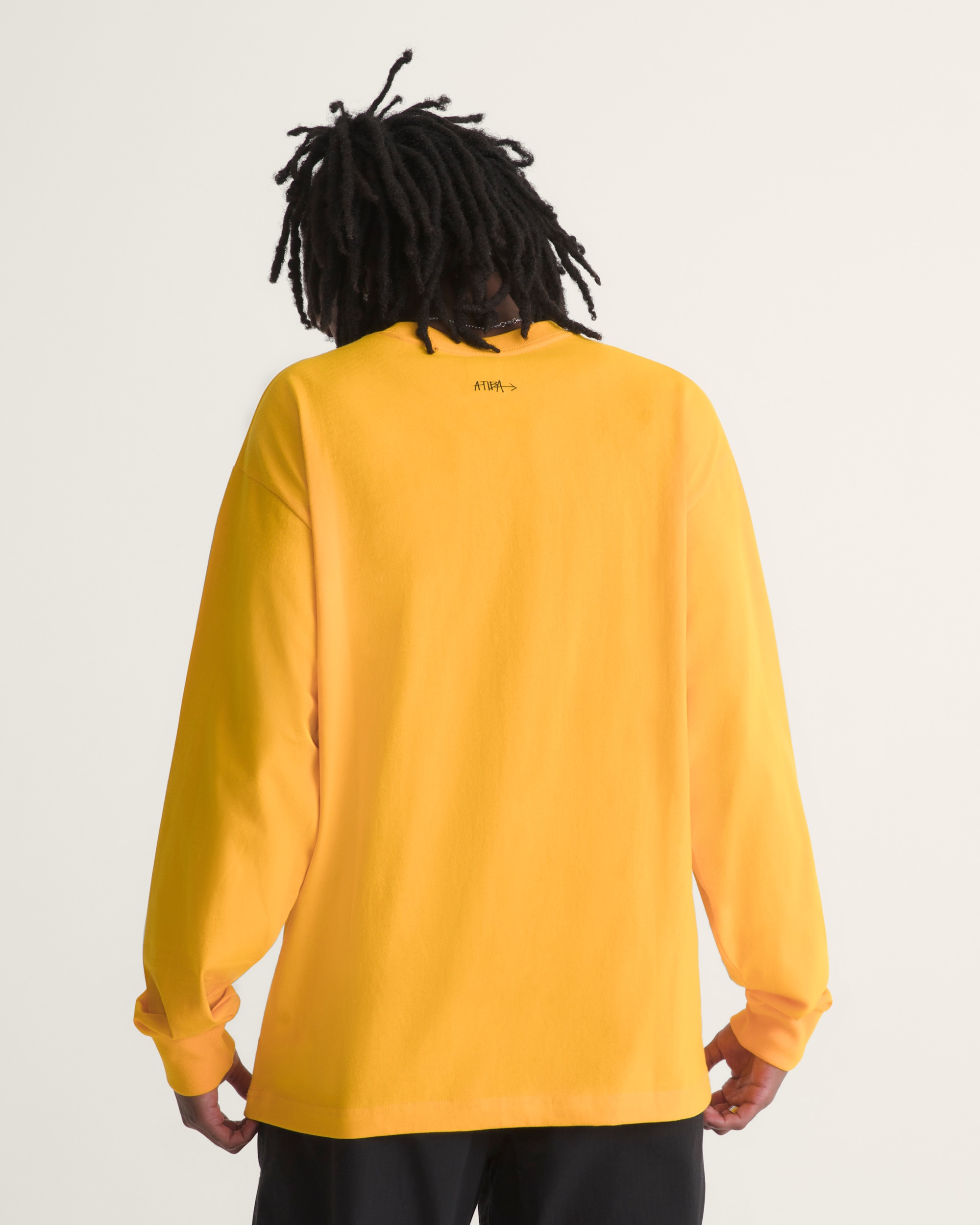 Vans X Atiba Long Sleeve TShirt VANS Atiba Sunny Yellow ALT3