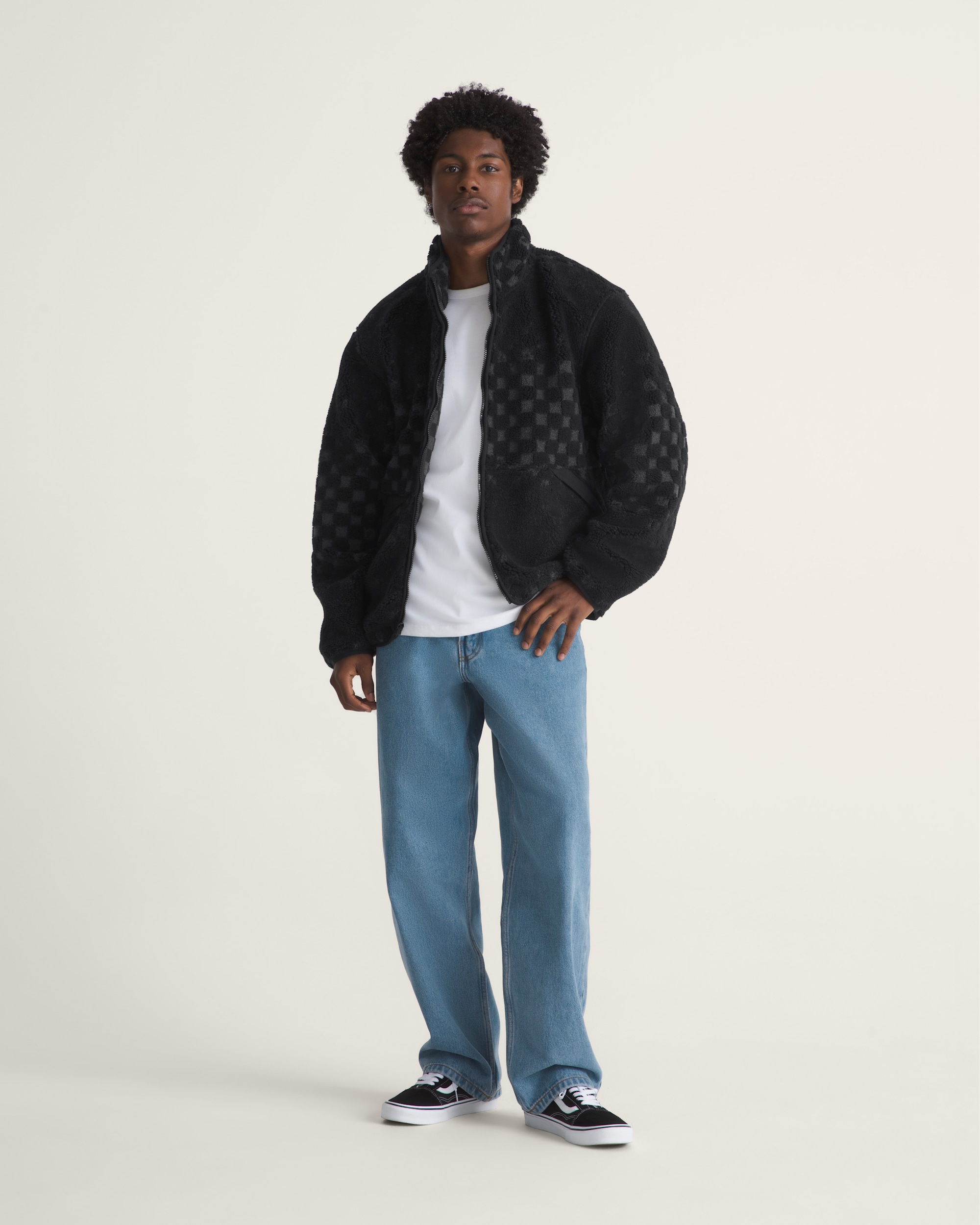 Nights High Pile Jacket VANS Black ALT4