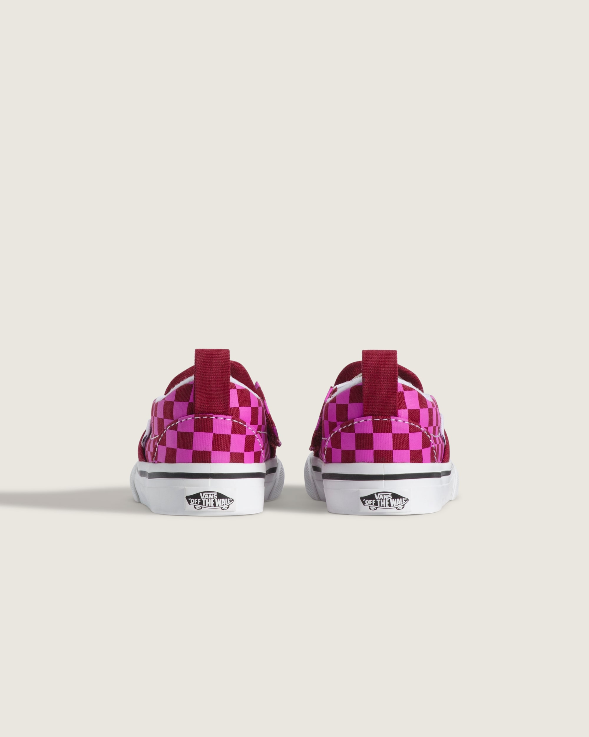 Toddler Classic SlipOn V Shoe VANS Checkerboard Red  Pink ALT3