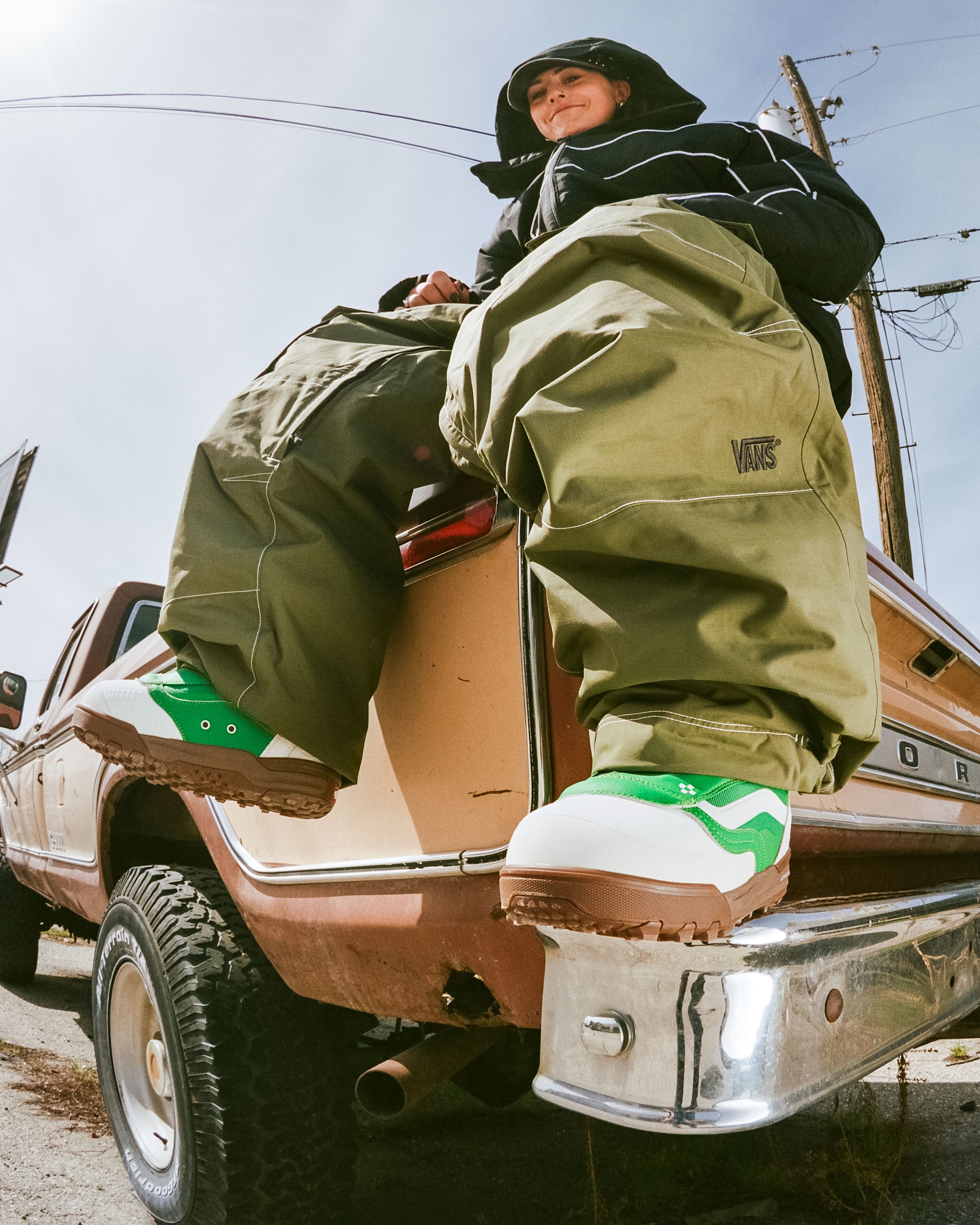 Botte de snowboard Progress pour femmes VANS Vert  Jaune ALT9