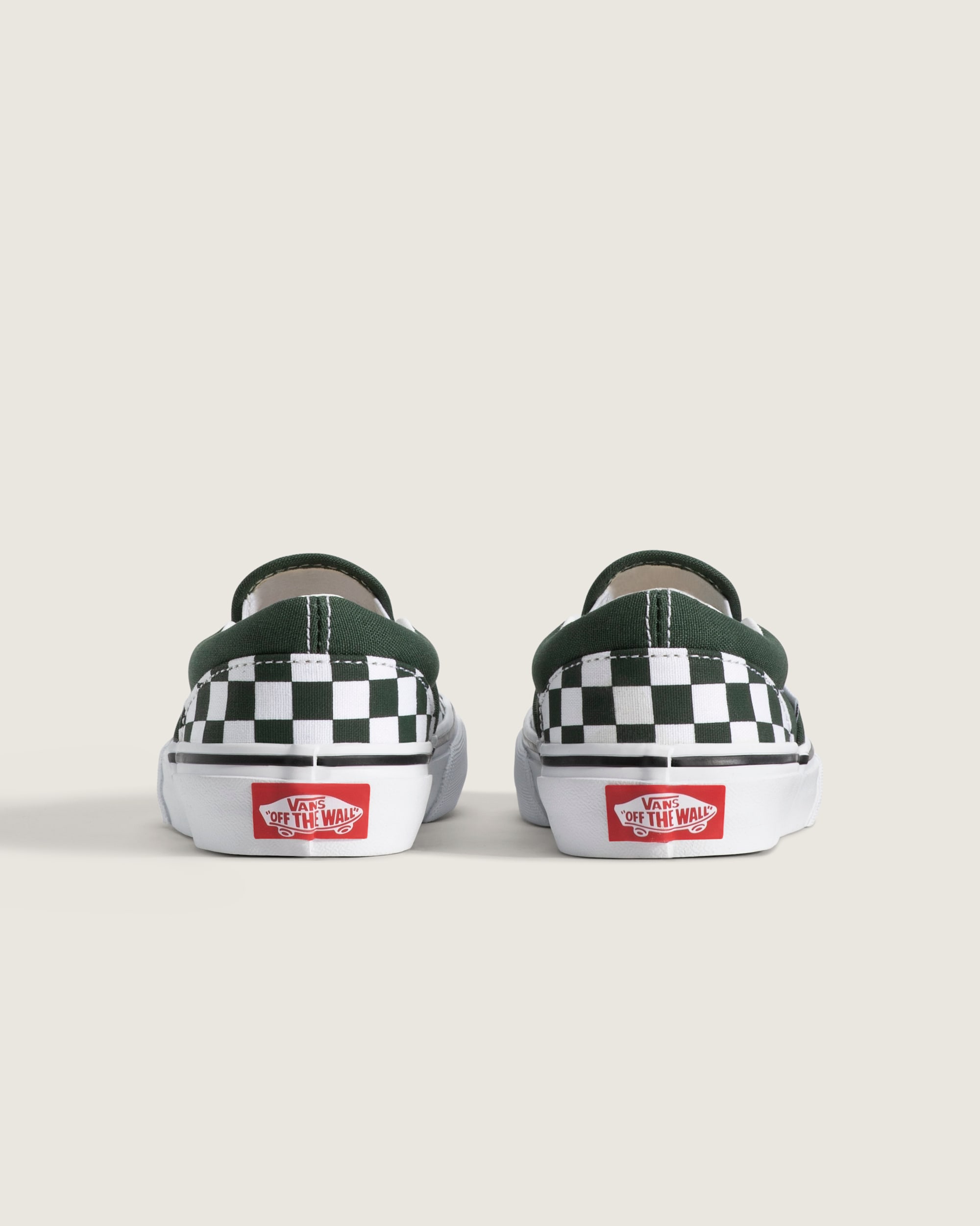 Little Kids Classic SlipOn Shoe VANS Checkerboard Oil Green ALT3