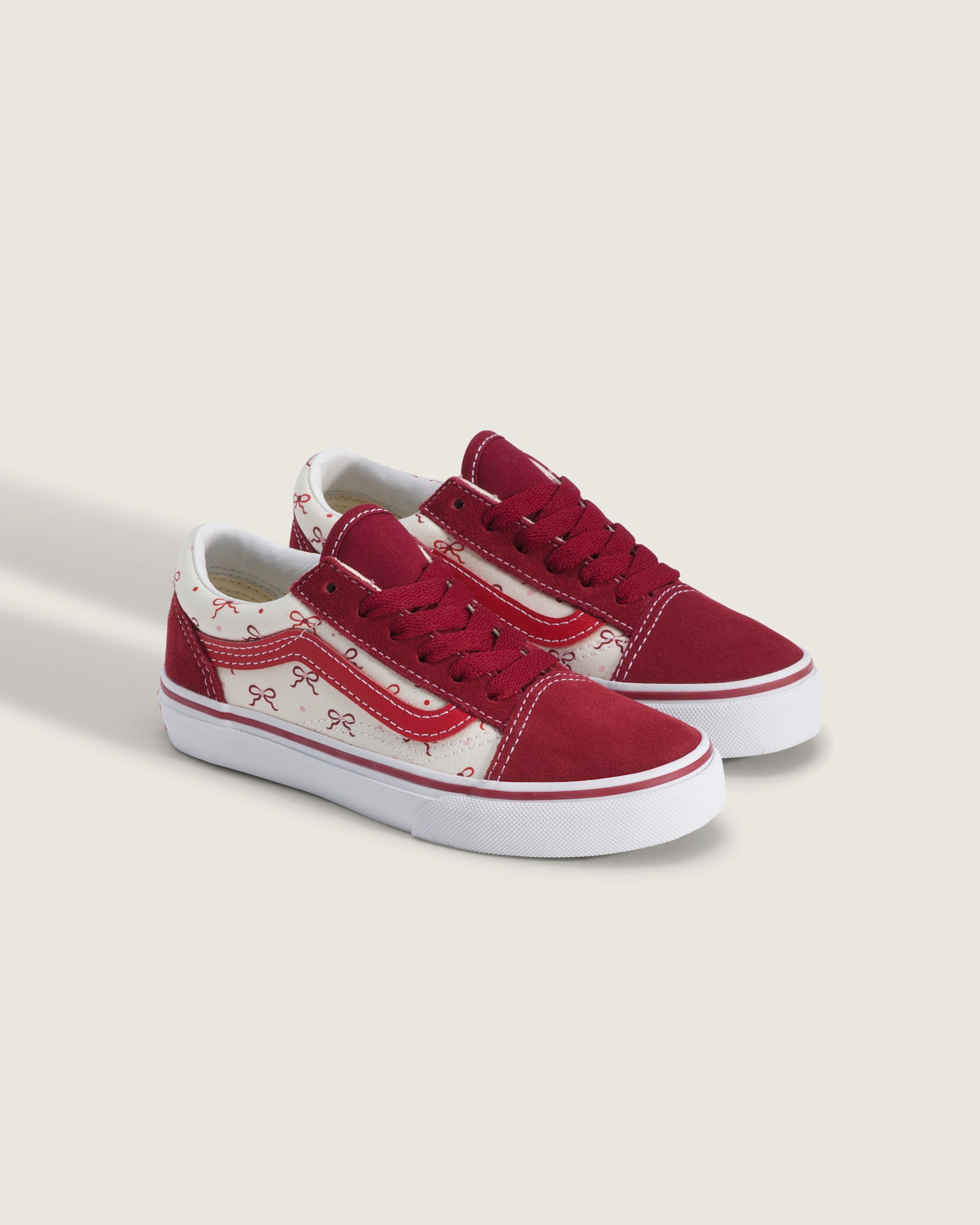 Little Kids Old Skool Shoe VANS Bordeaux Red ALT1