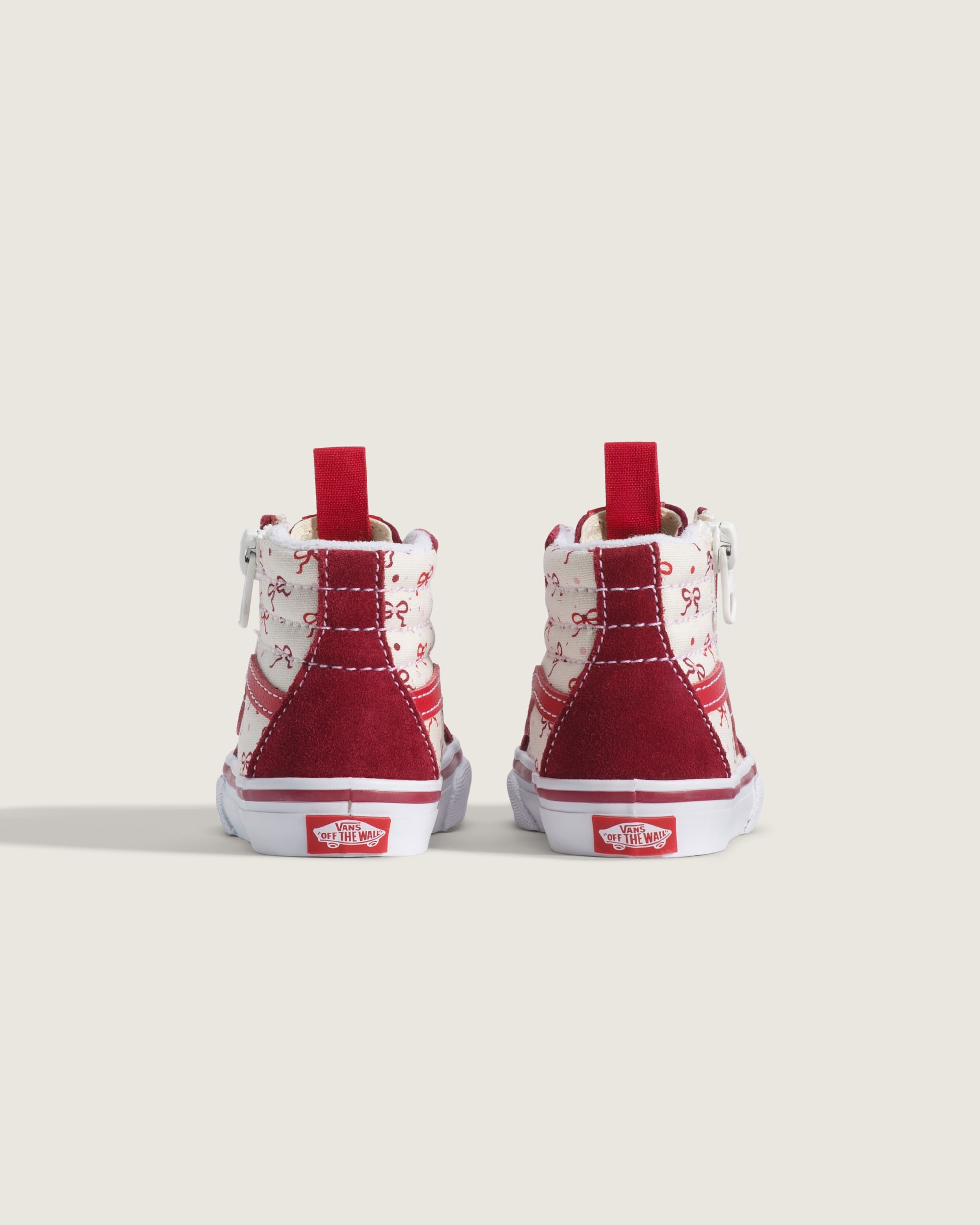 Toddler Sk8Hi Side Zip Shoe VANS Bordeaux Red ALT3