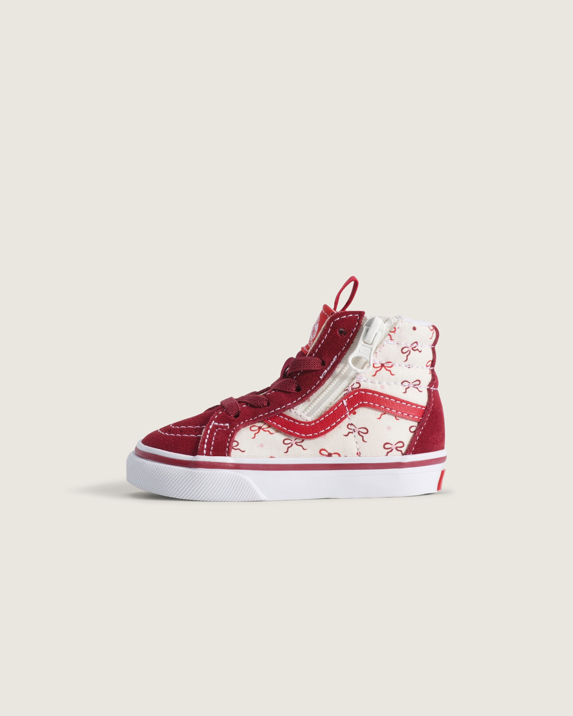 Toddler Sk8Hi Side Zip Shoe VANS Bordeaux Red HERO