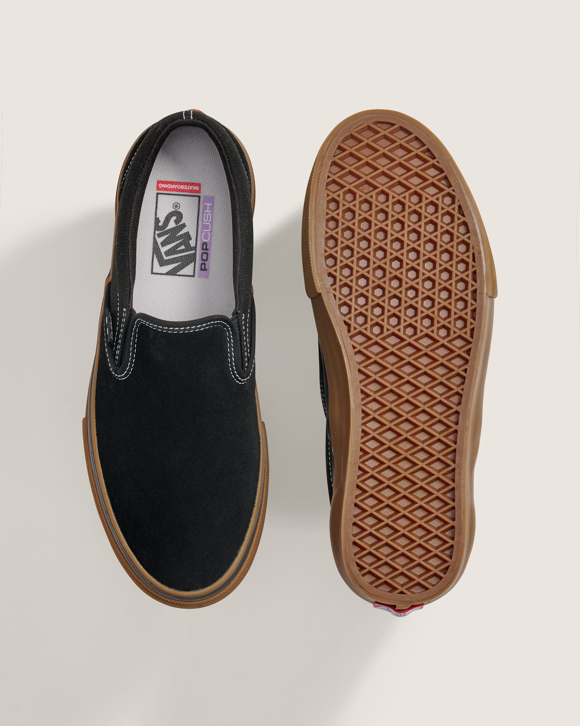 Skate SlipOn Shoe VANS Black  Gum  White ALT2