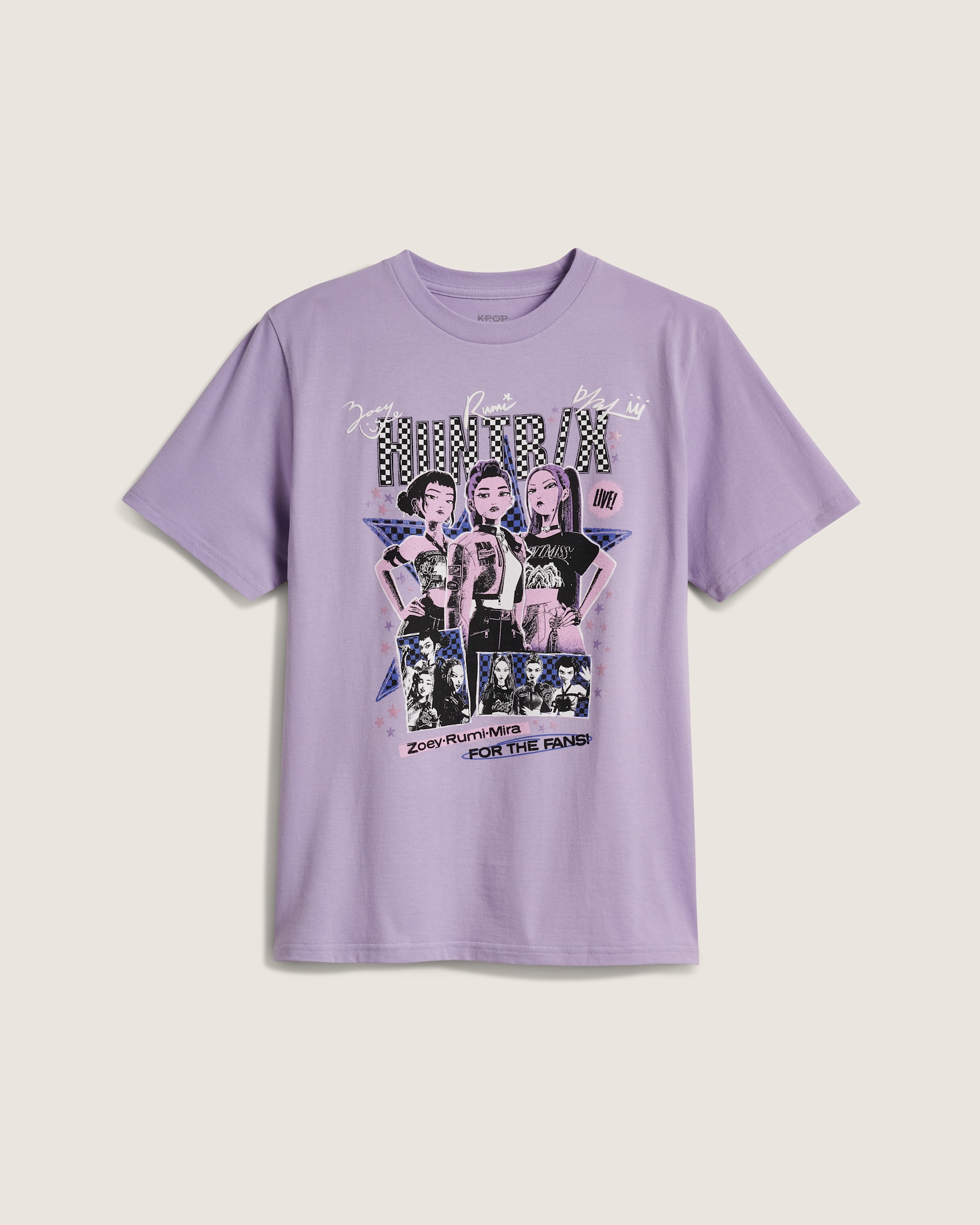 KPop Demon Hunters x Vans Kids For The Fans TShirt VANS KPop Demon Hunters Soft Orchid HERO