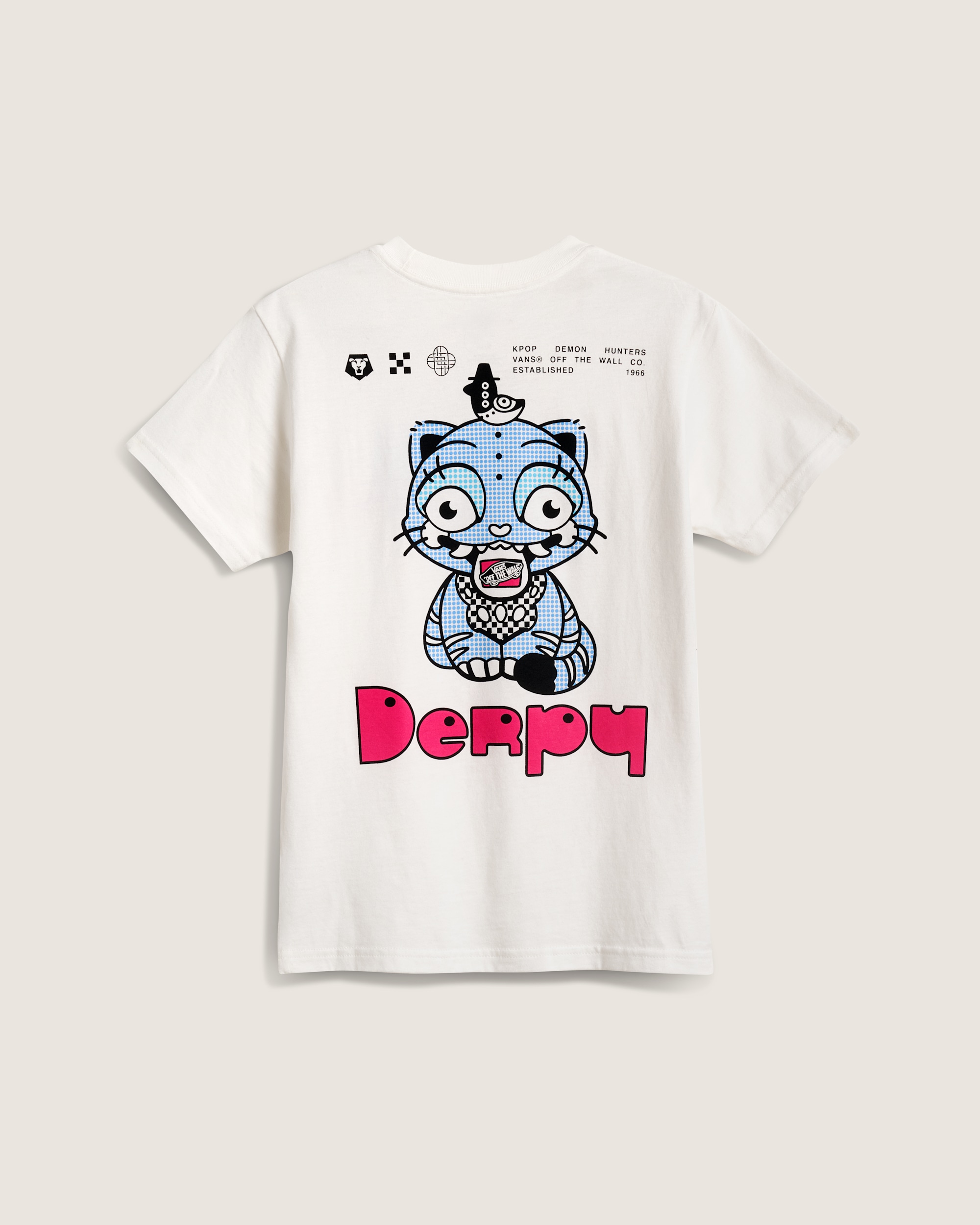 KPop Demon Hunters x Vans Little Kids Derpy TShirt VANS KPop Demon Hunters White HERO