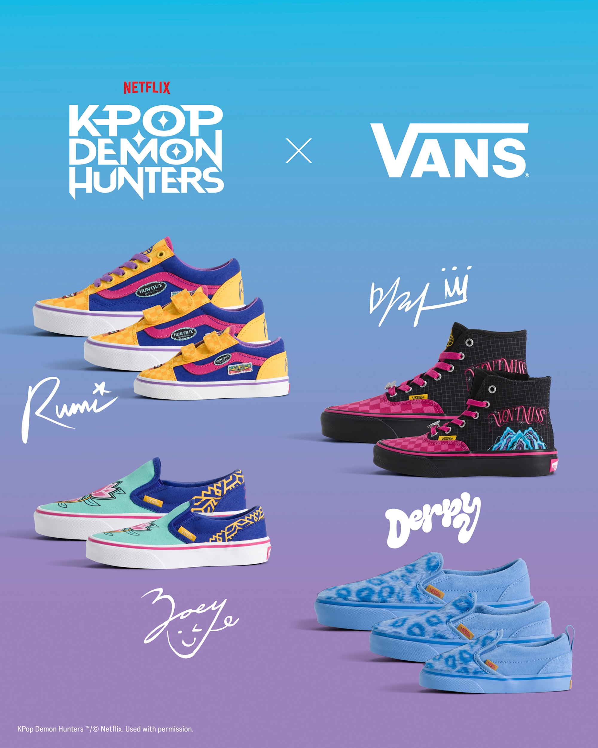 KPop Demon Hunters x Vans Toddler Old Skool V Shoe | Vans US
